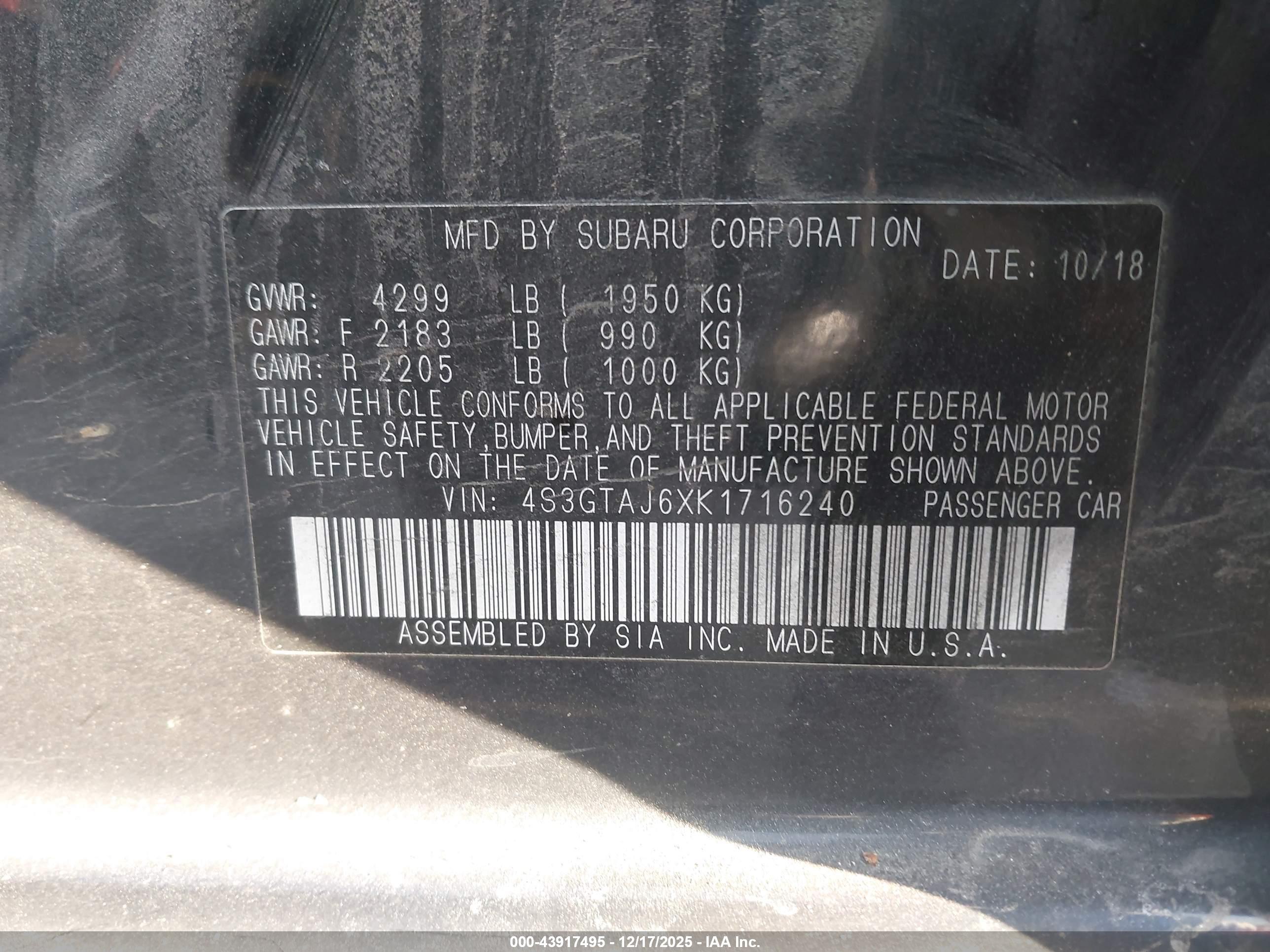 SUBARU IMPREZA image 9