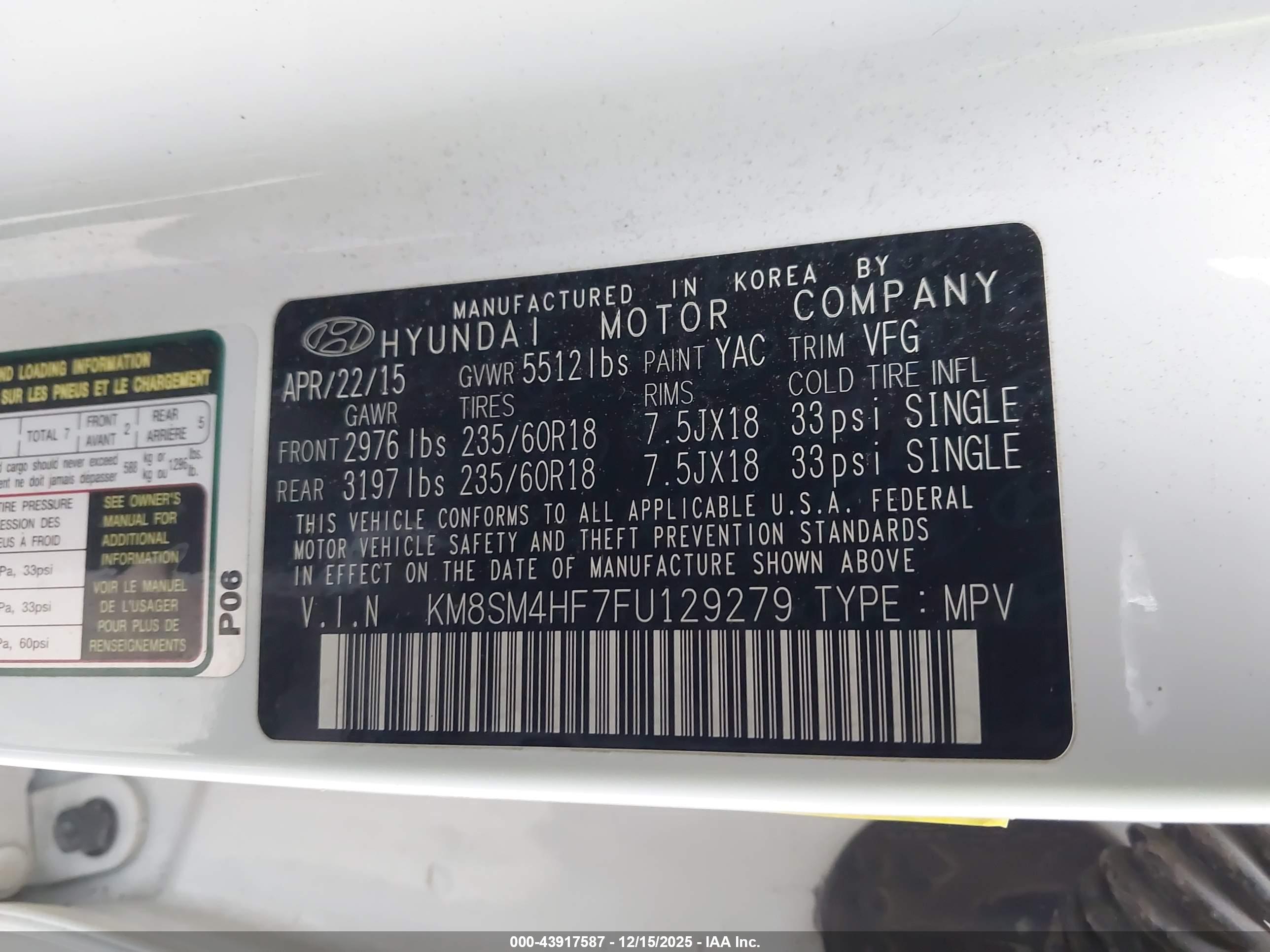 HYUNDAI SANTA image 9