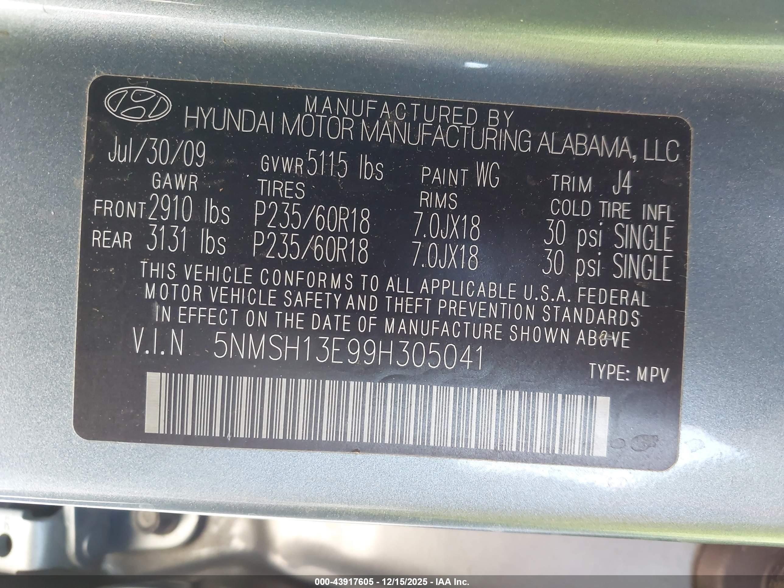 HYUNDAI SANTA image 9