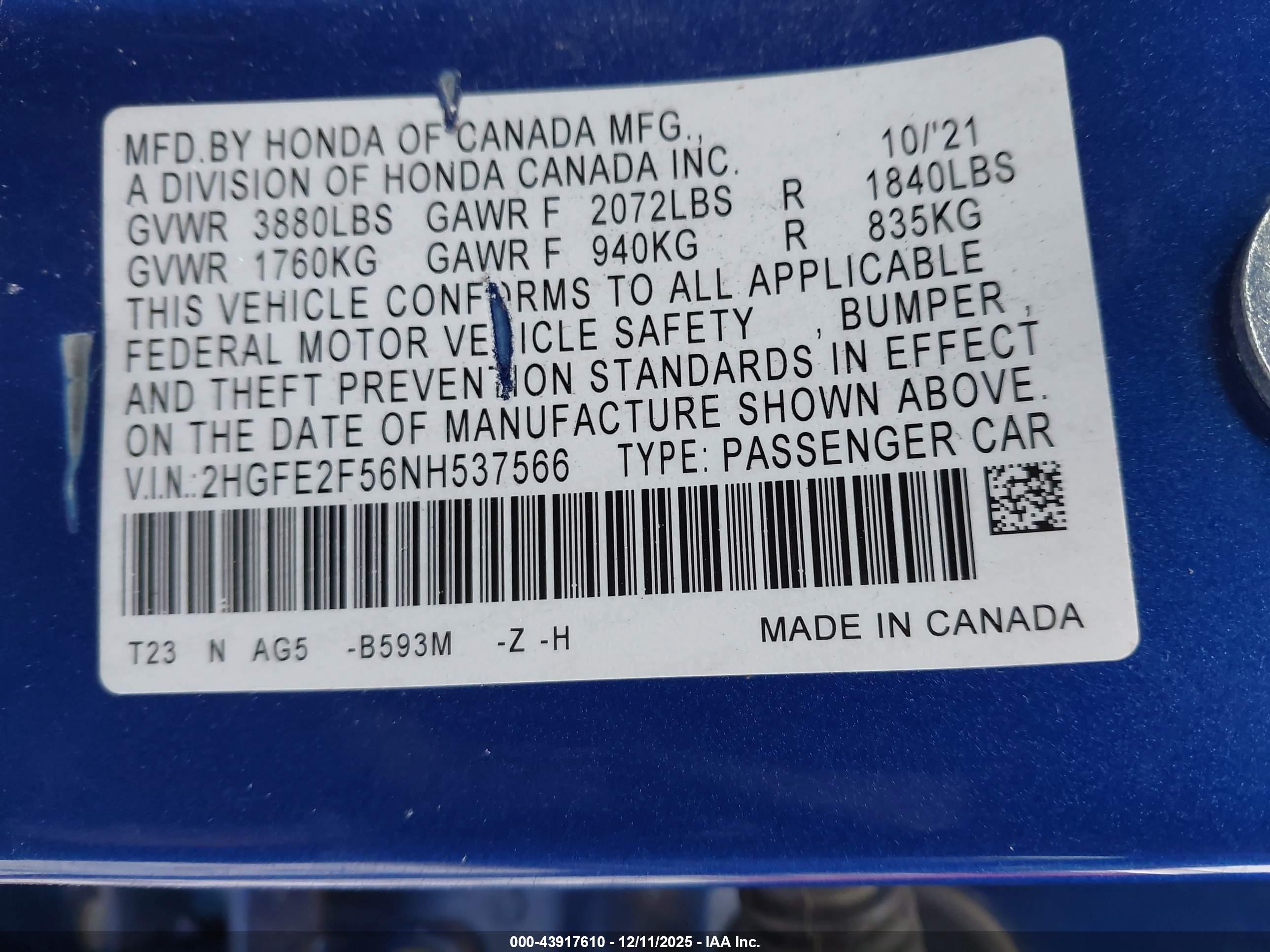 HONDA CIVIC image 9