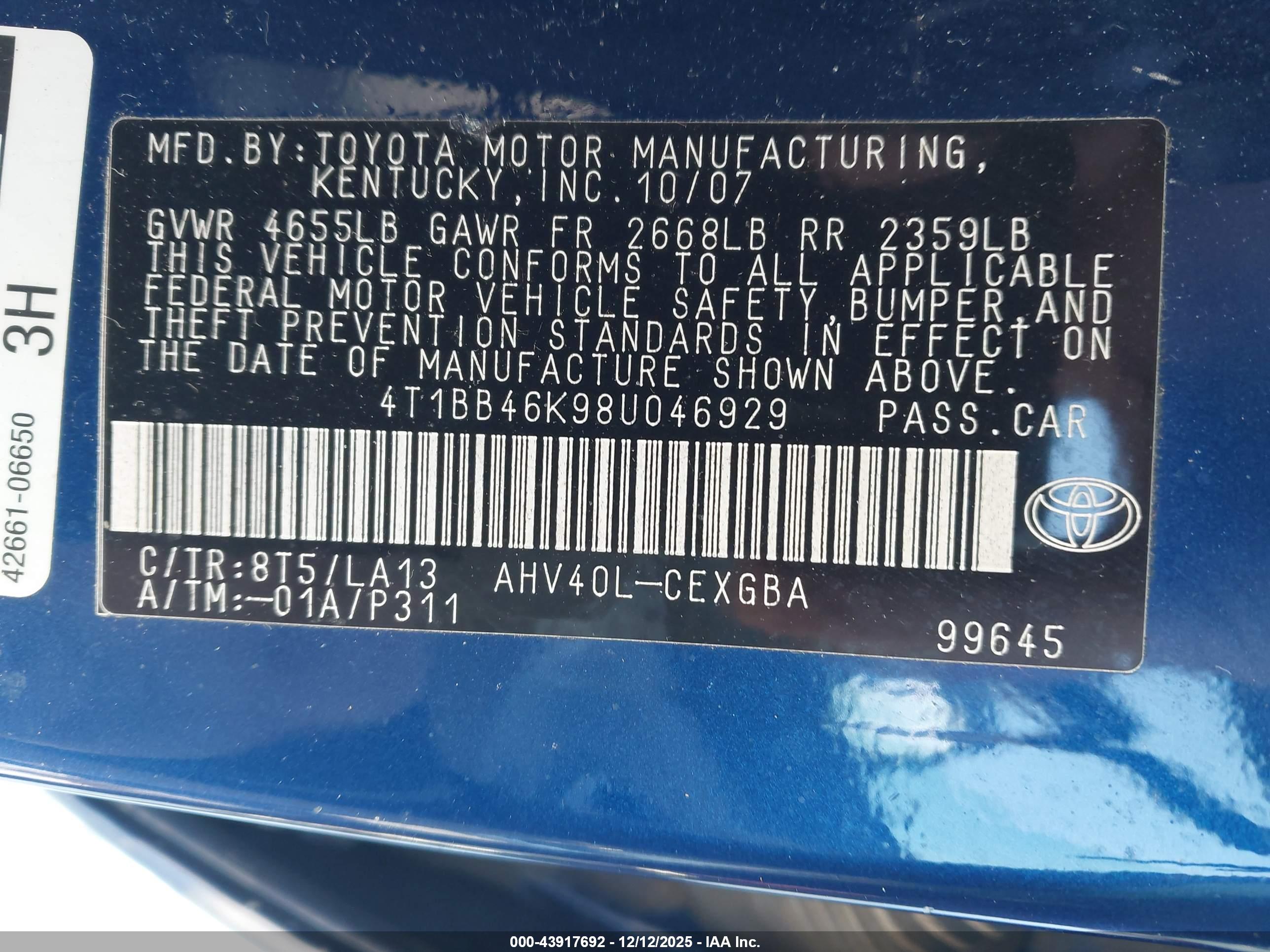 TOYOTA CAMRY image 9