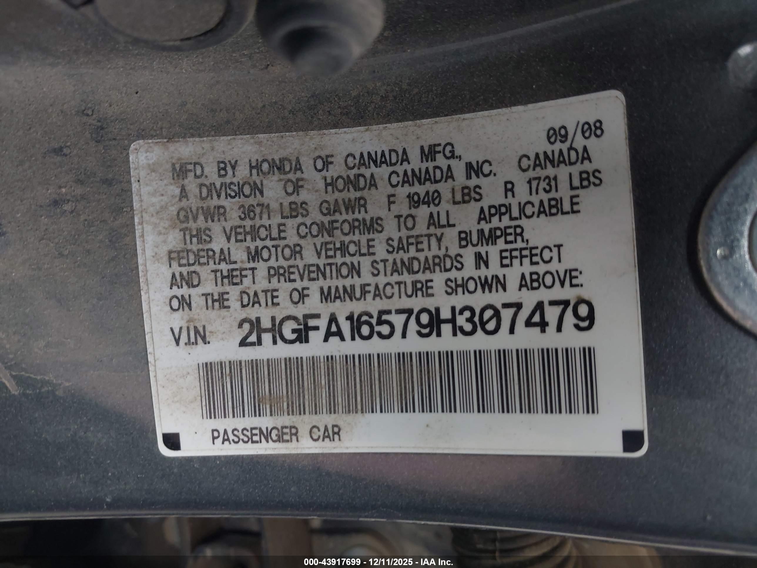 HONDA CIVIC image 9