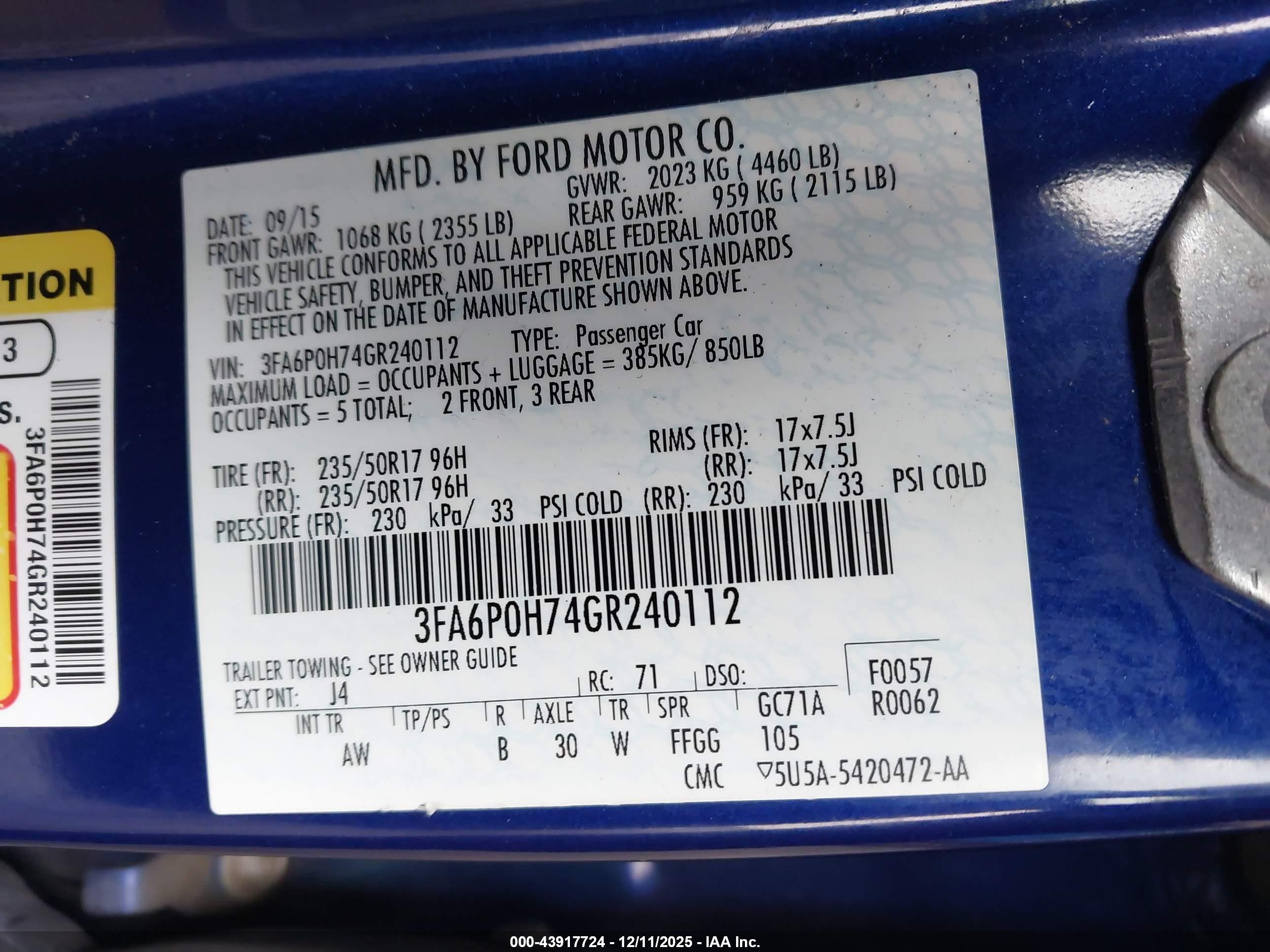 FORD FUSION image 9
