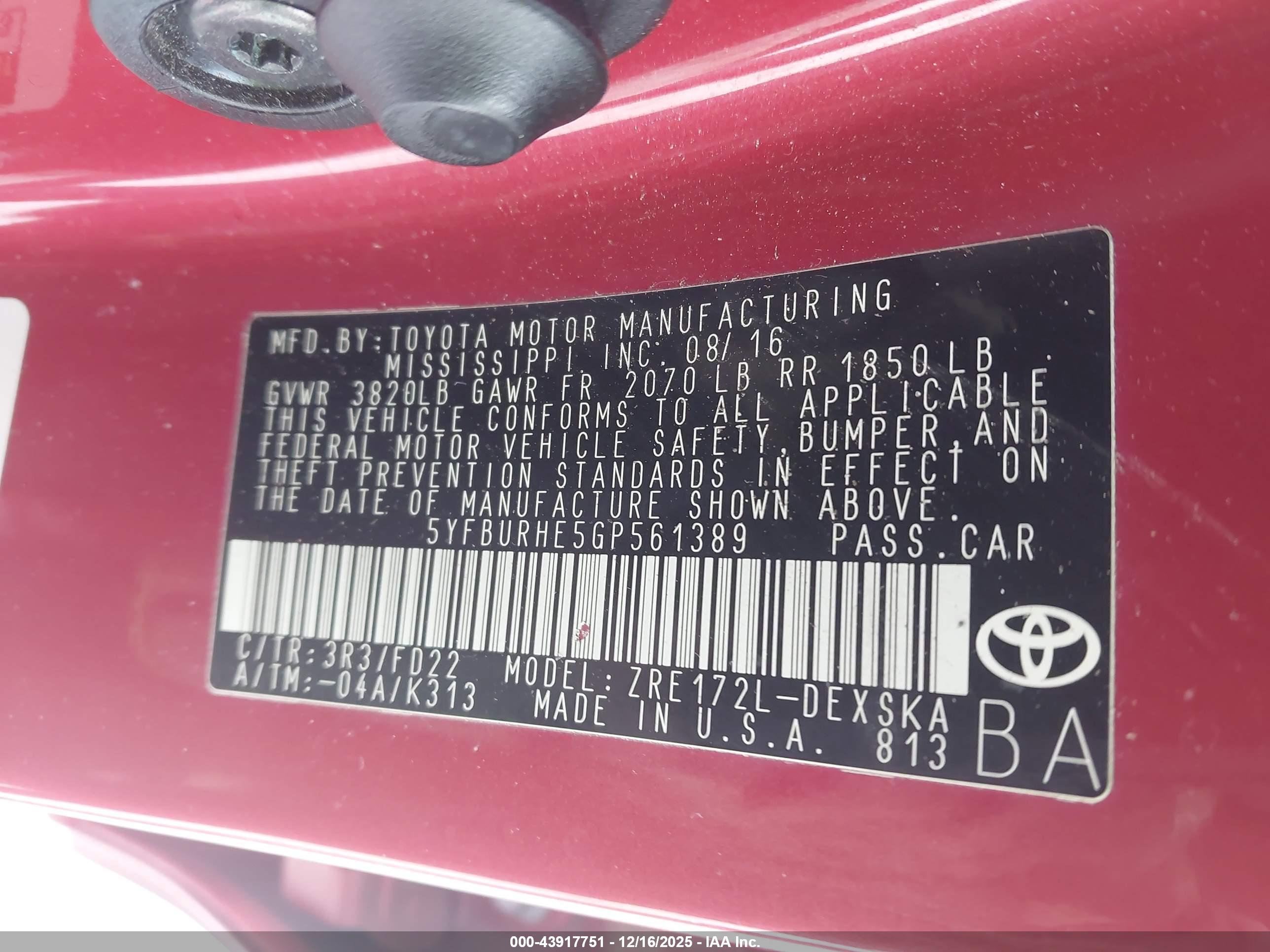 TOYOTA COROLLA image 9