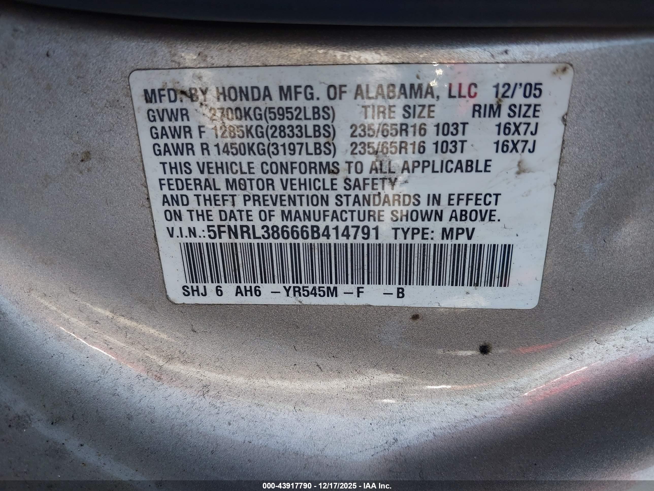 HONDA ODYSSEY image 9