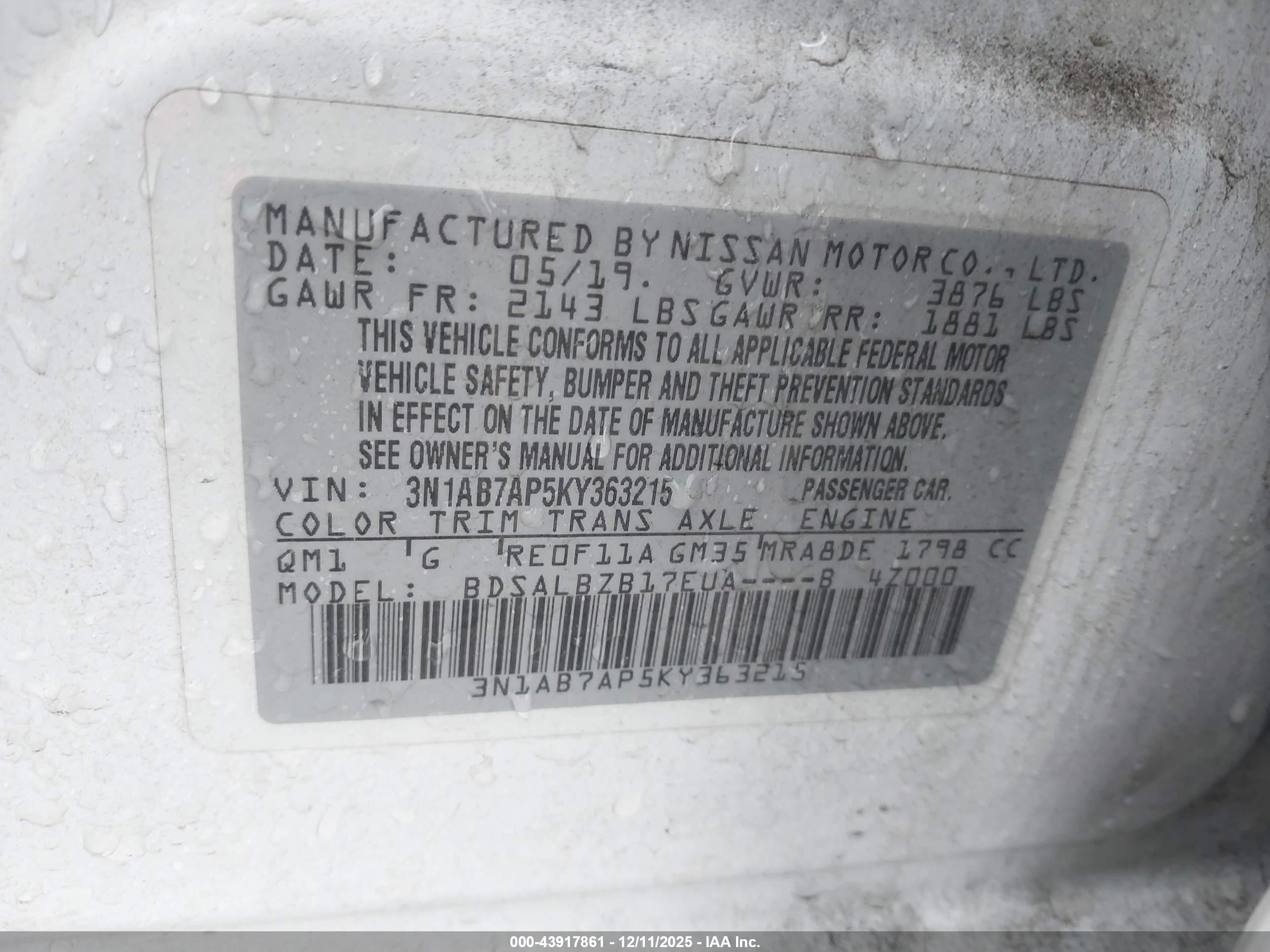 NISSAN SENTRA image 9