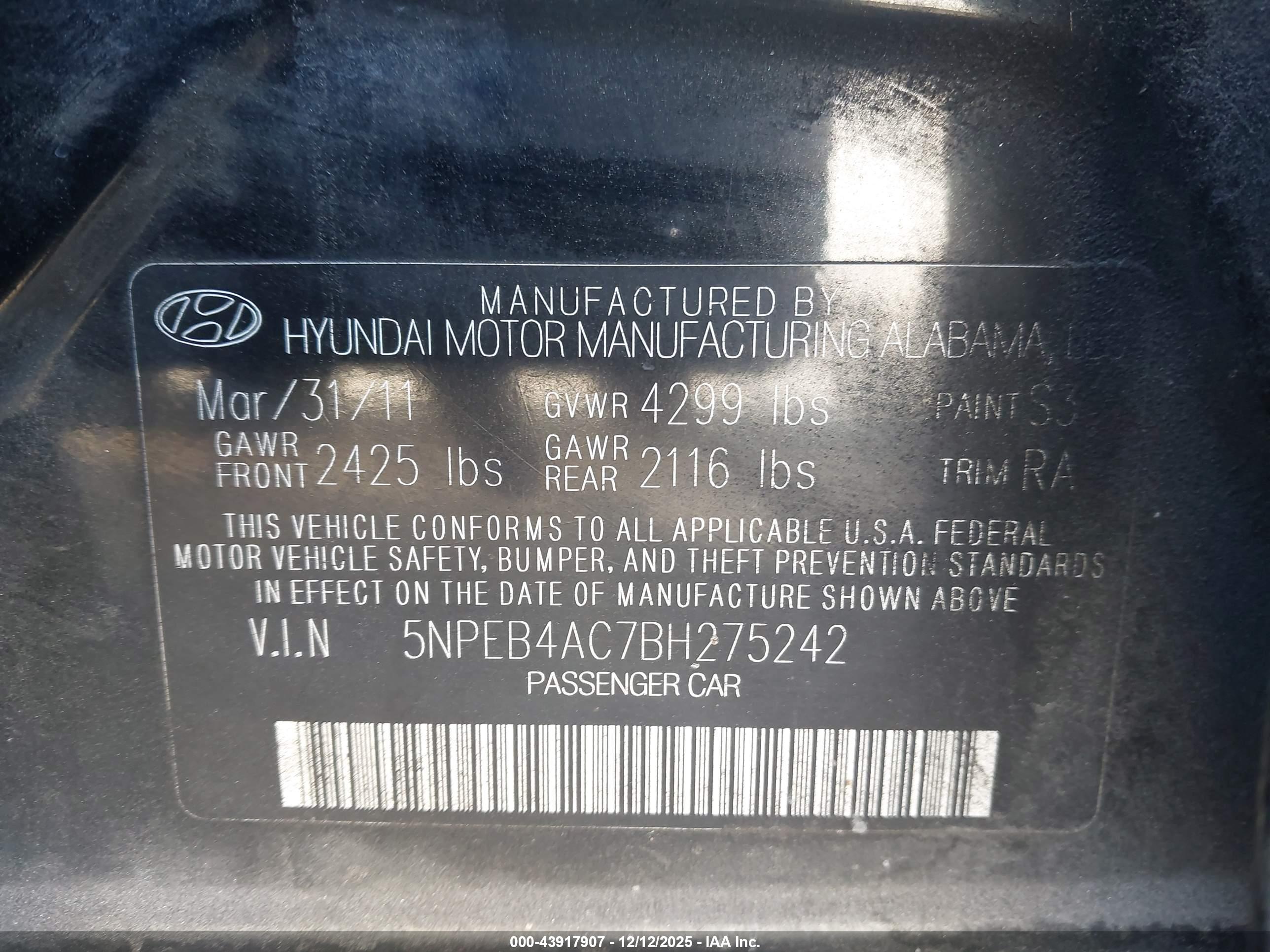 HYUNDAI SONATA image 9