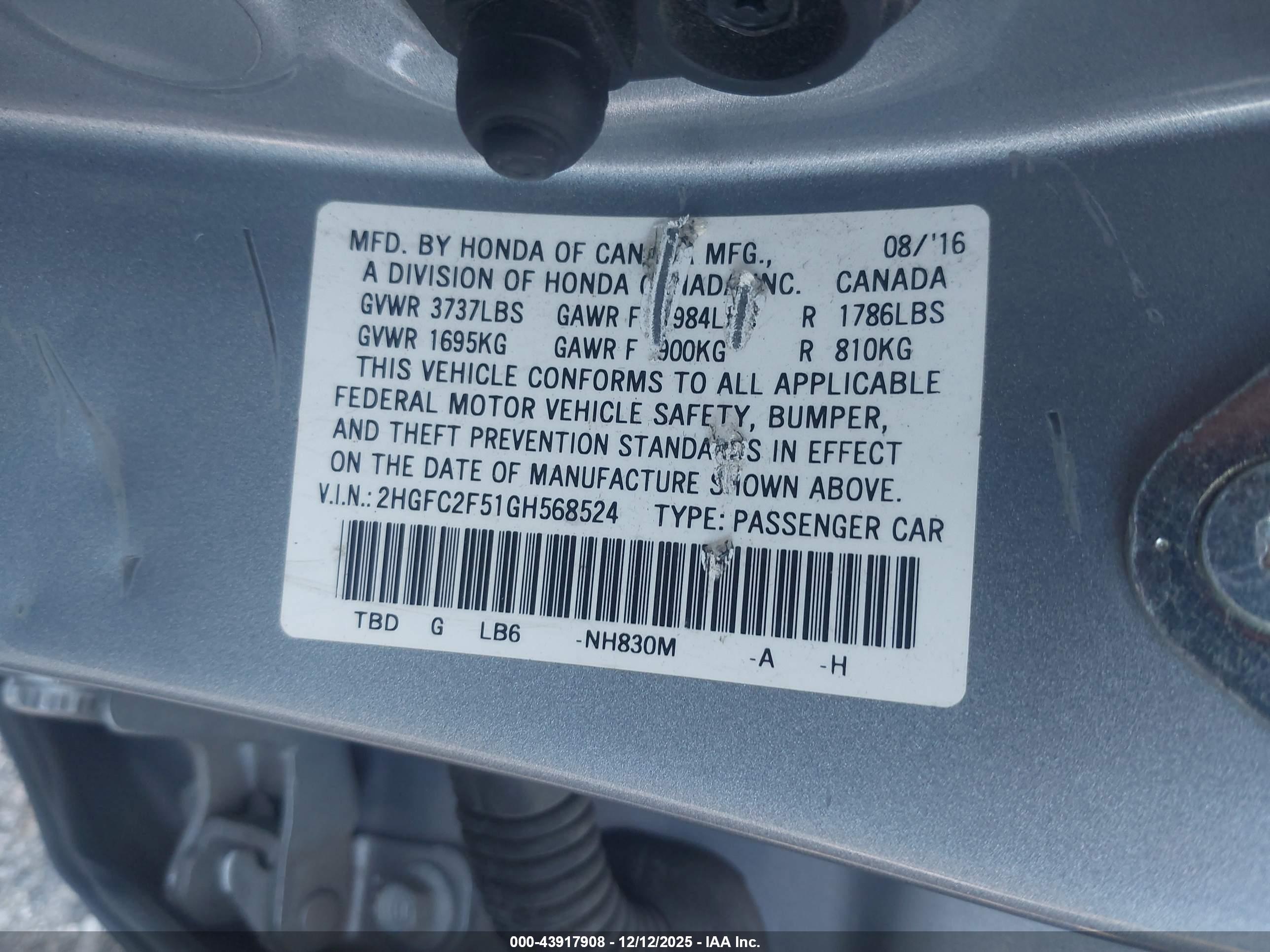 HONDA CIVIC image 9