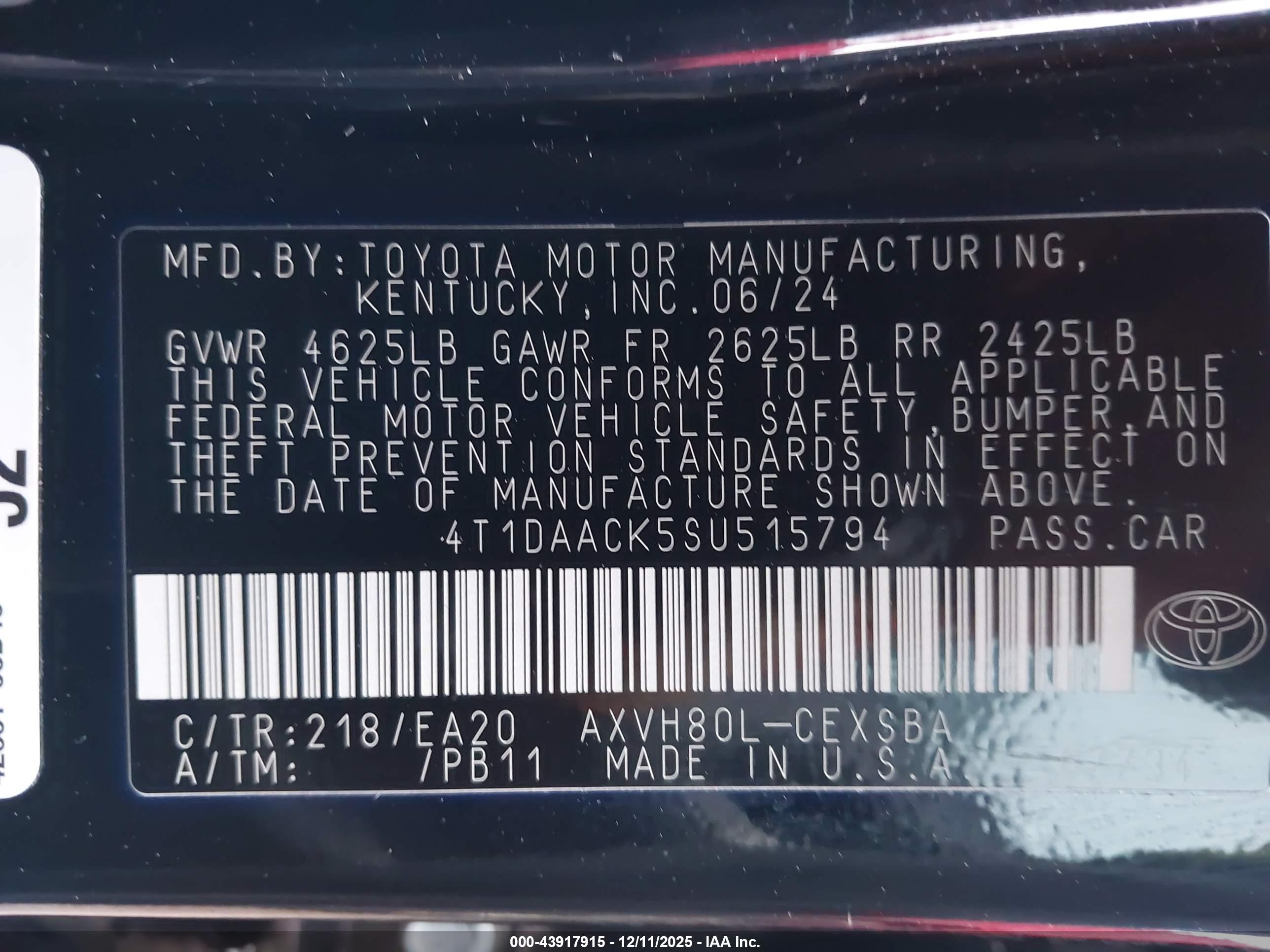 TOYOTA CAMRY image 9