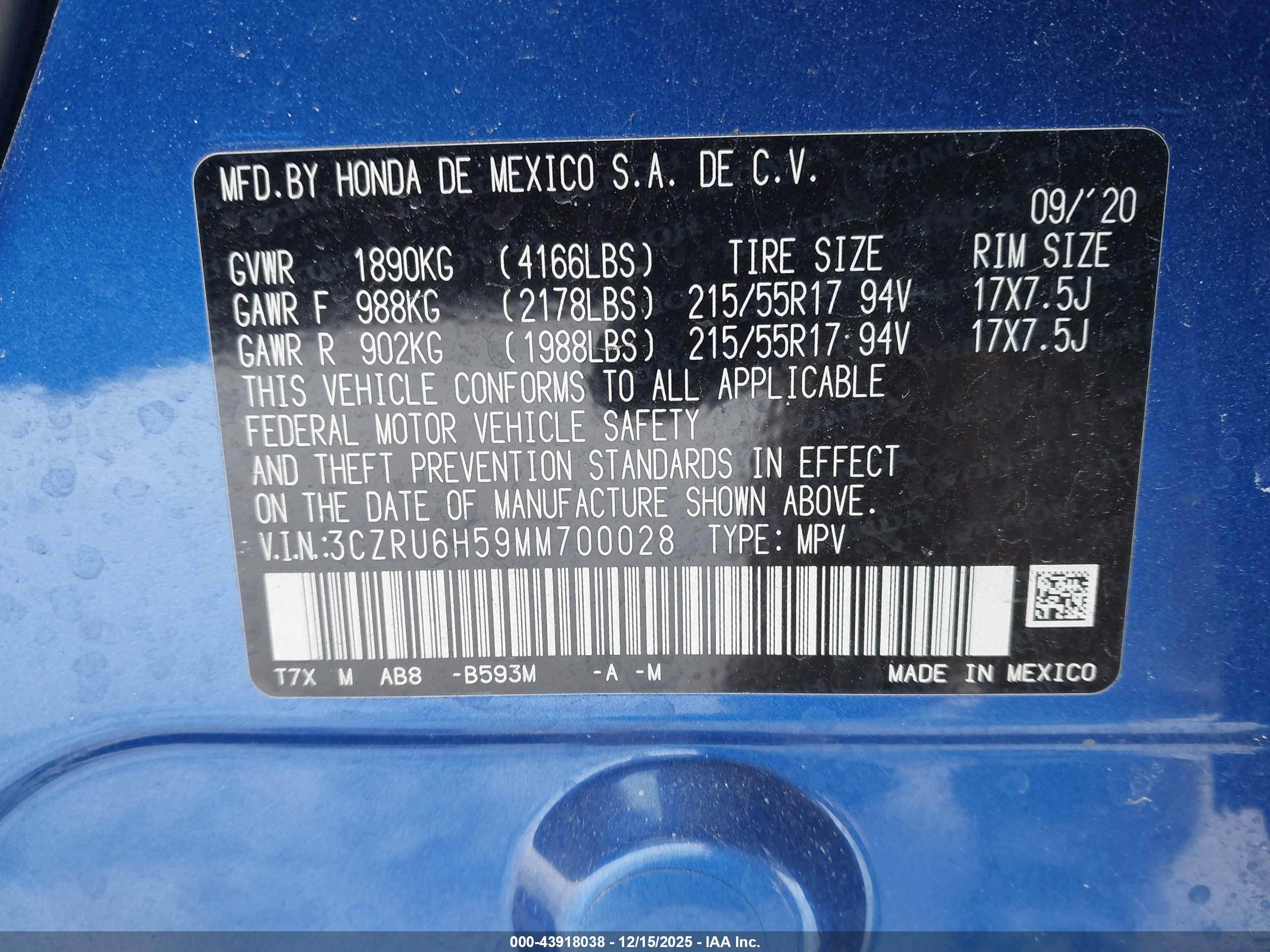 HONDA HR-V image 9