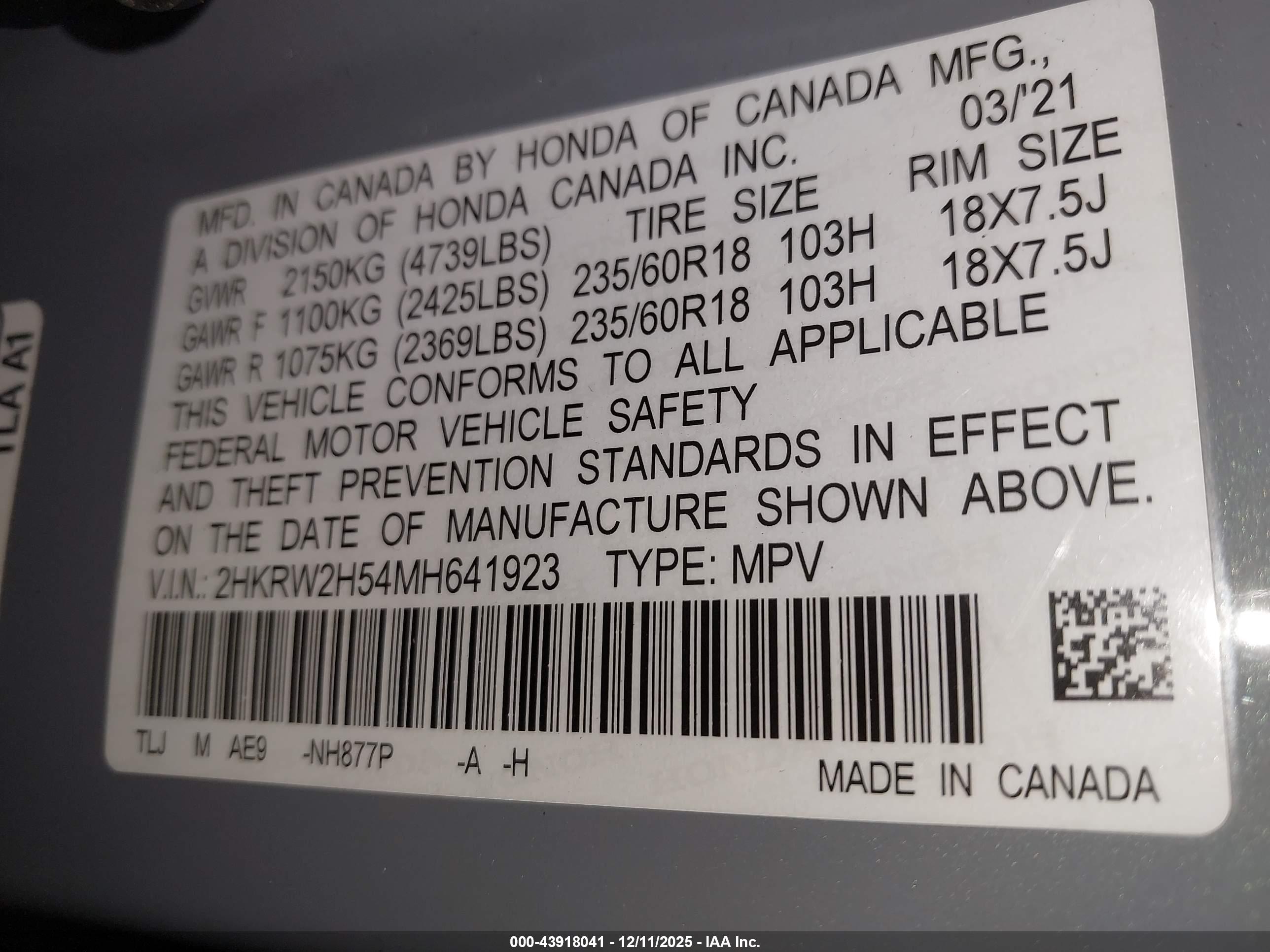 HONDA CR-V image 9