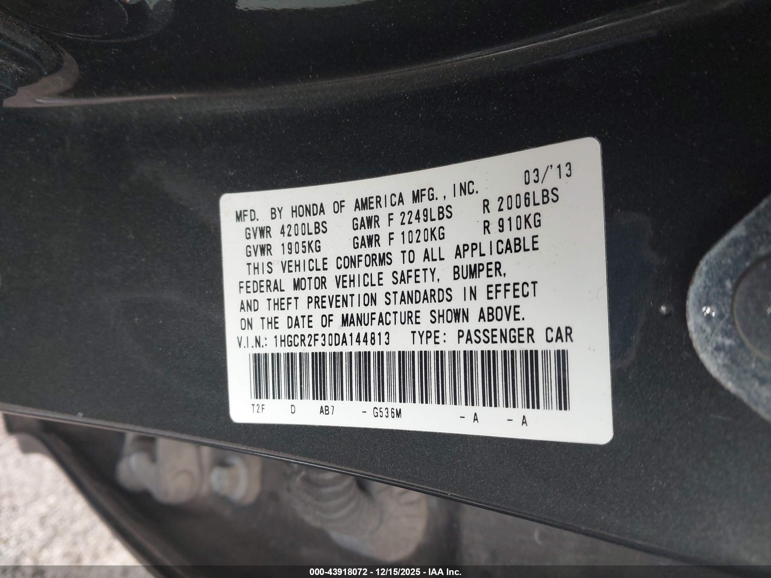 HONDA ACCORD image 9