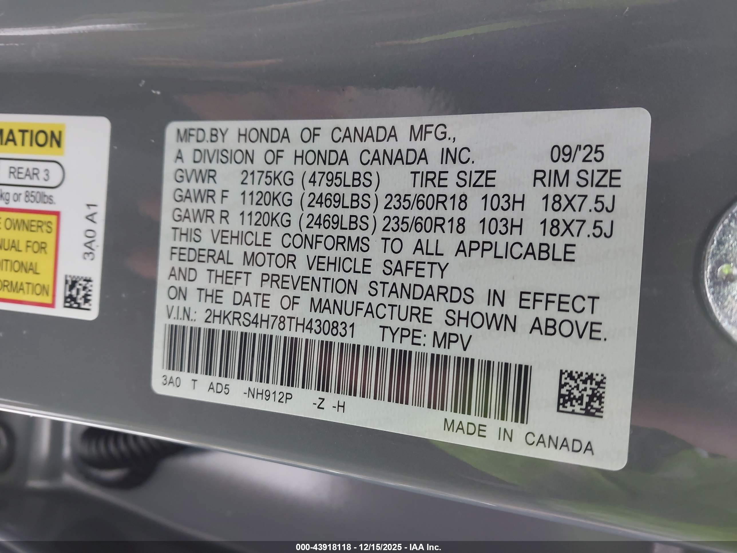 HONDA CR-V image 9