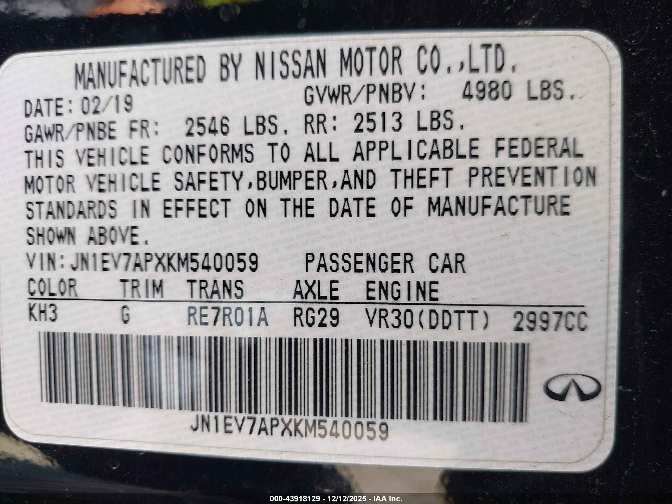 INFINITI Q50 image 9