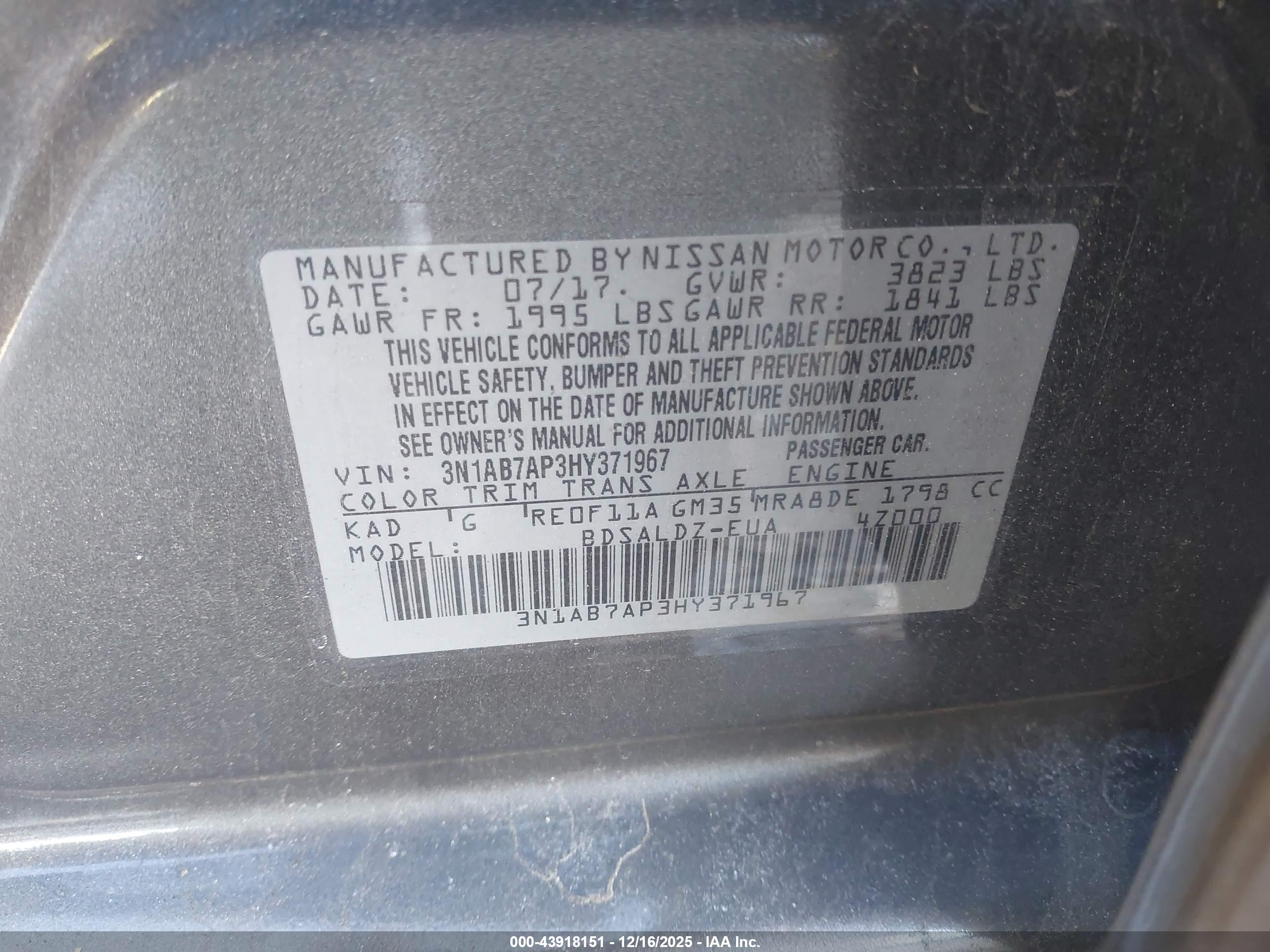 NISSAN SENTRA image 9