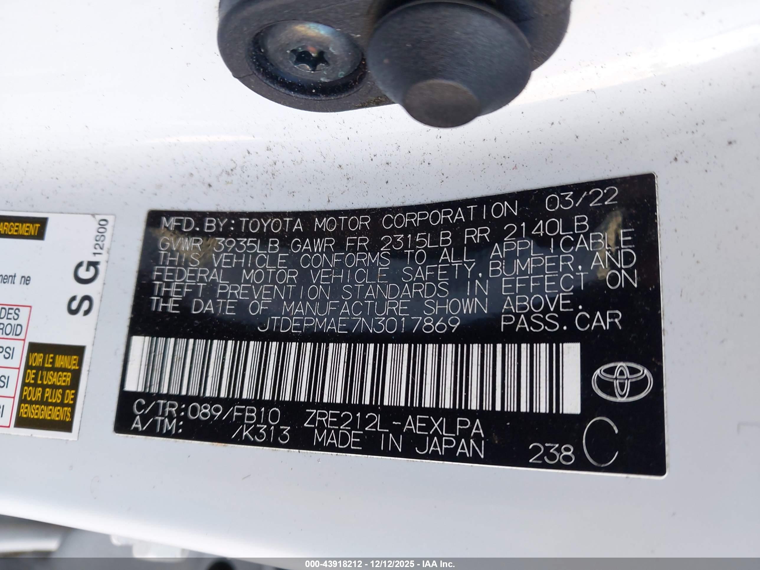 TOYOTA COROLLA image 9