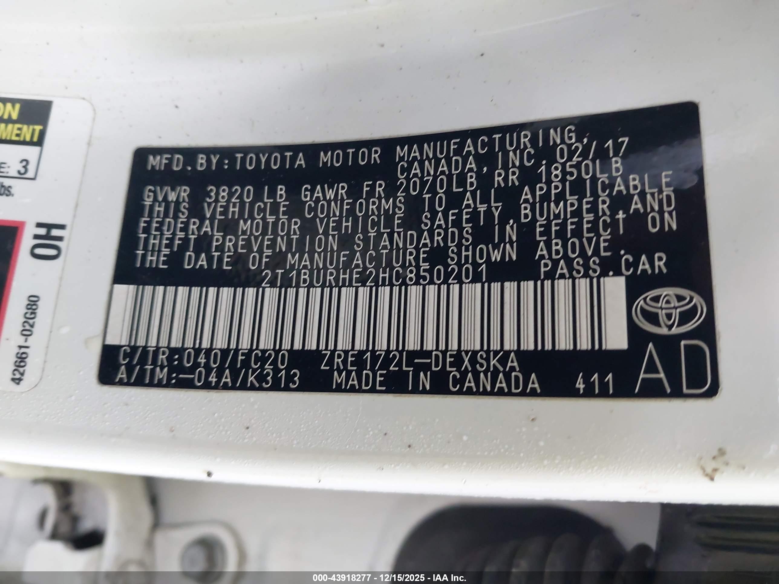TOYOTA COROLLA image 9