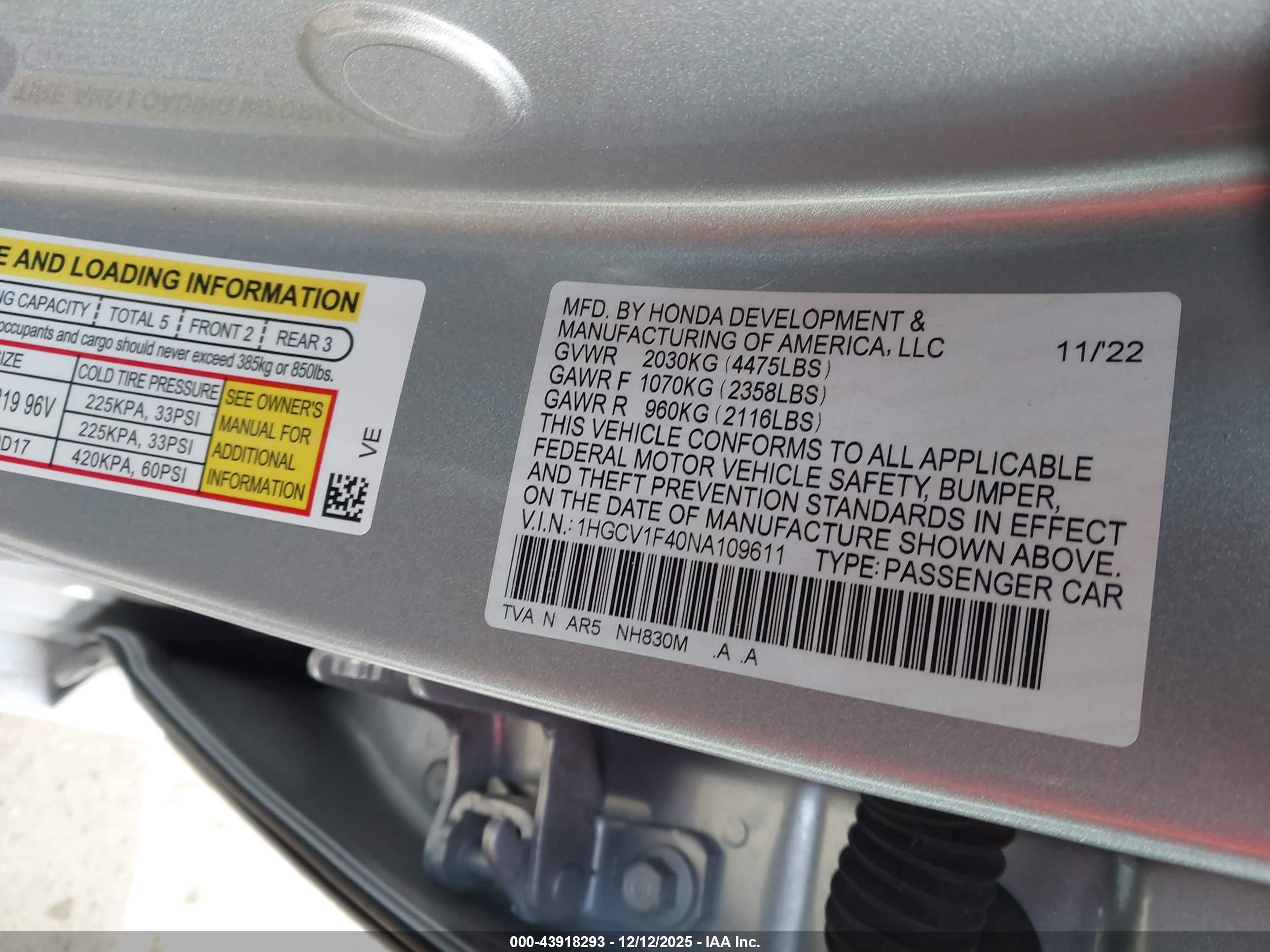 HONDA ACCORD image 9