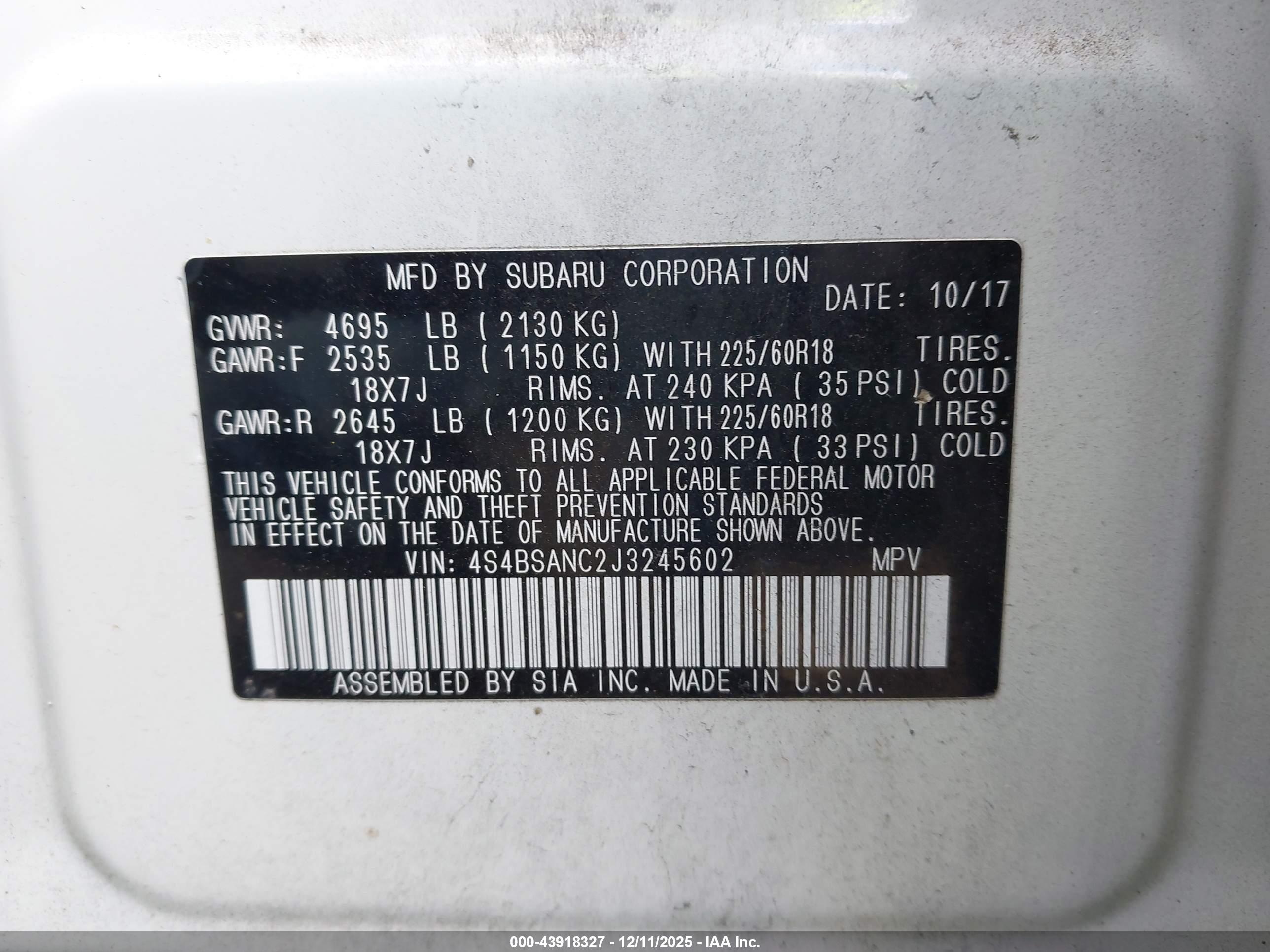 SUBARU OUTBACK image 9