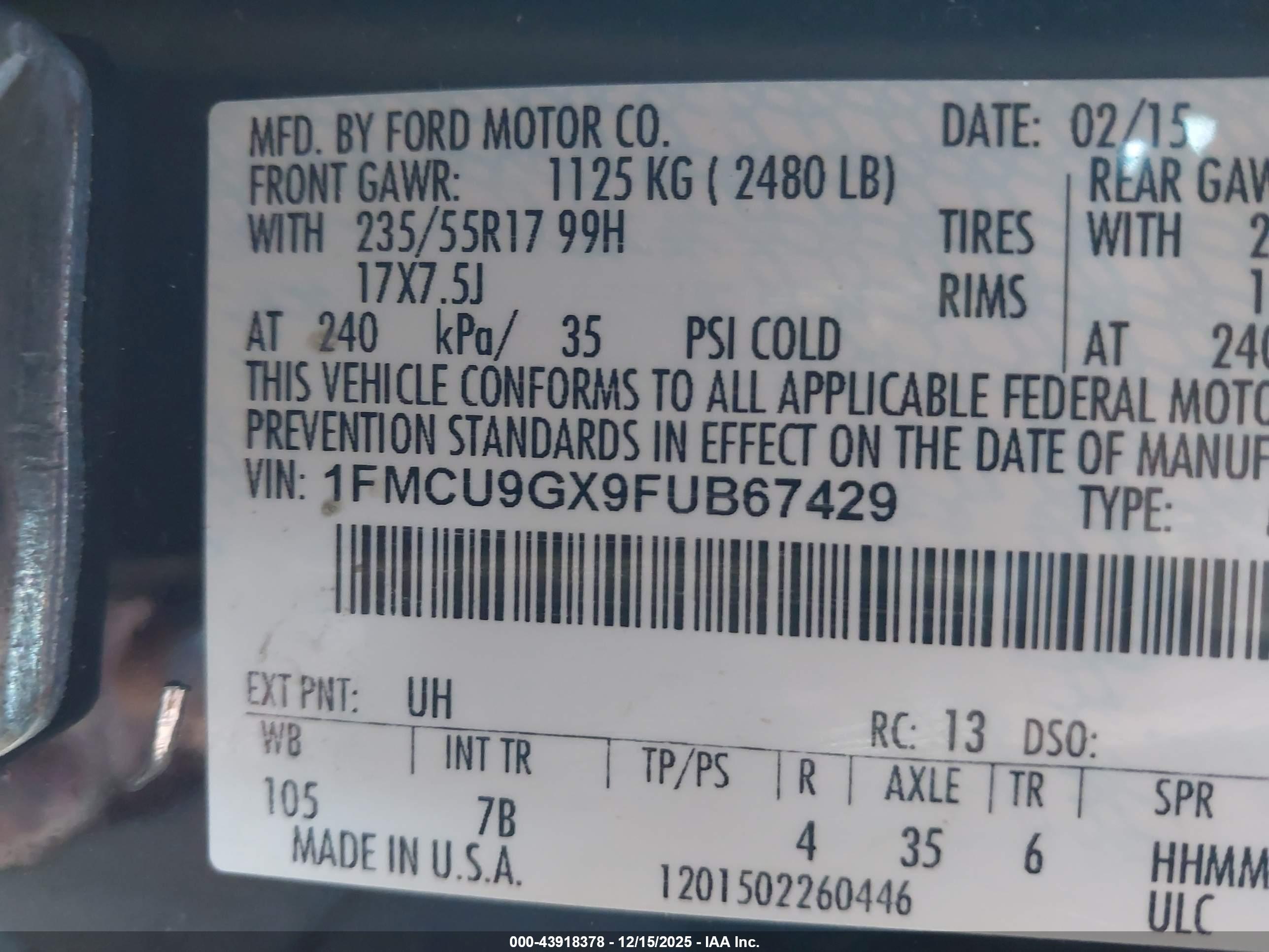 FORD ESCAPE image 9