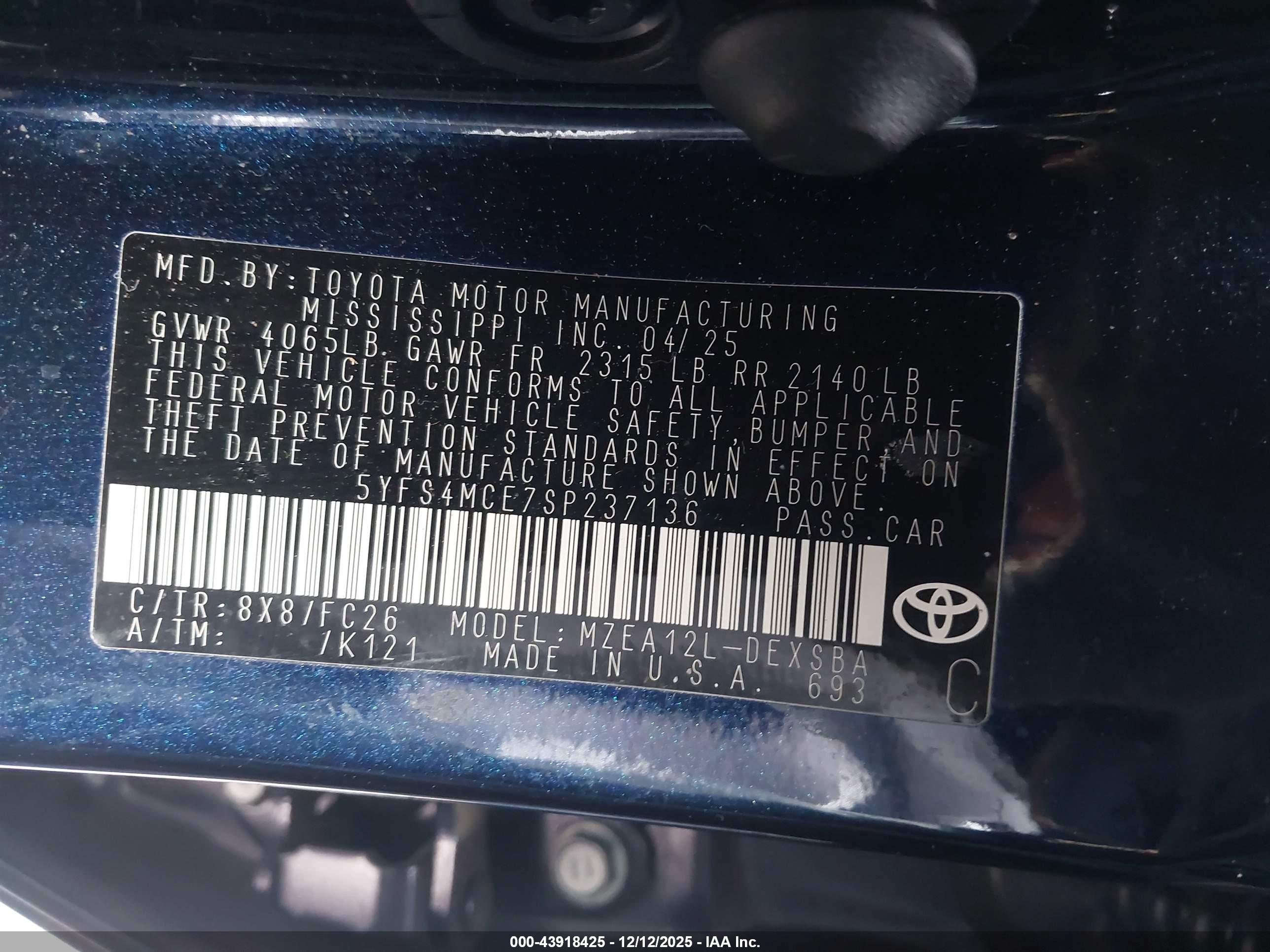 TOYOTA COROLLA image 9