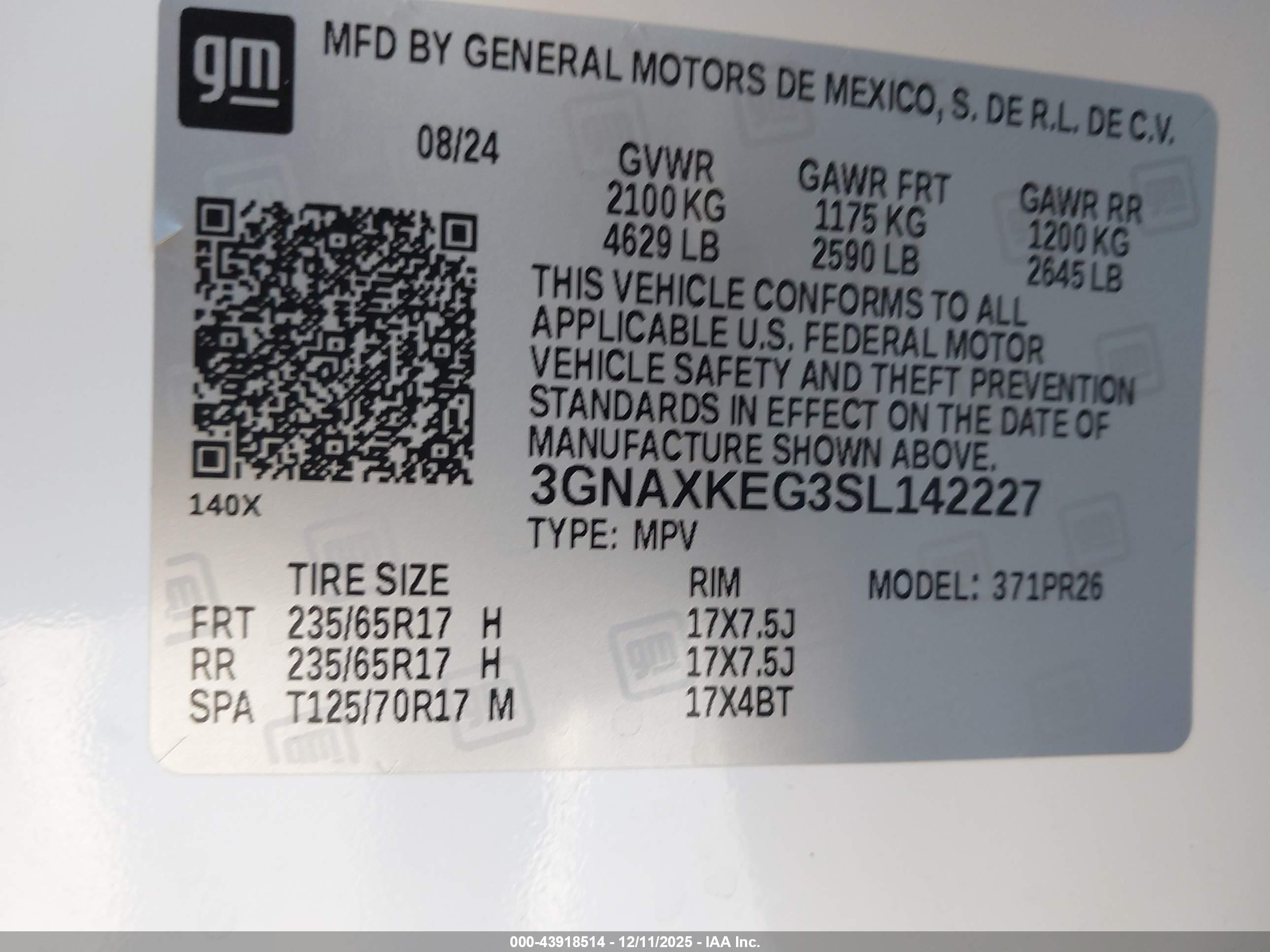CHEVROLET EQUINOX image 9