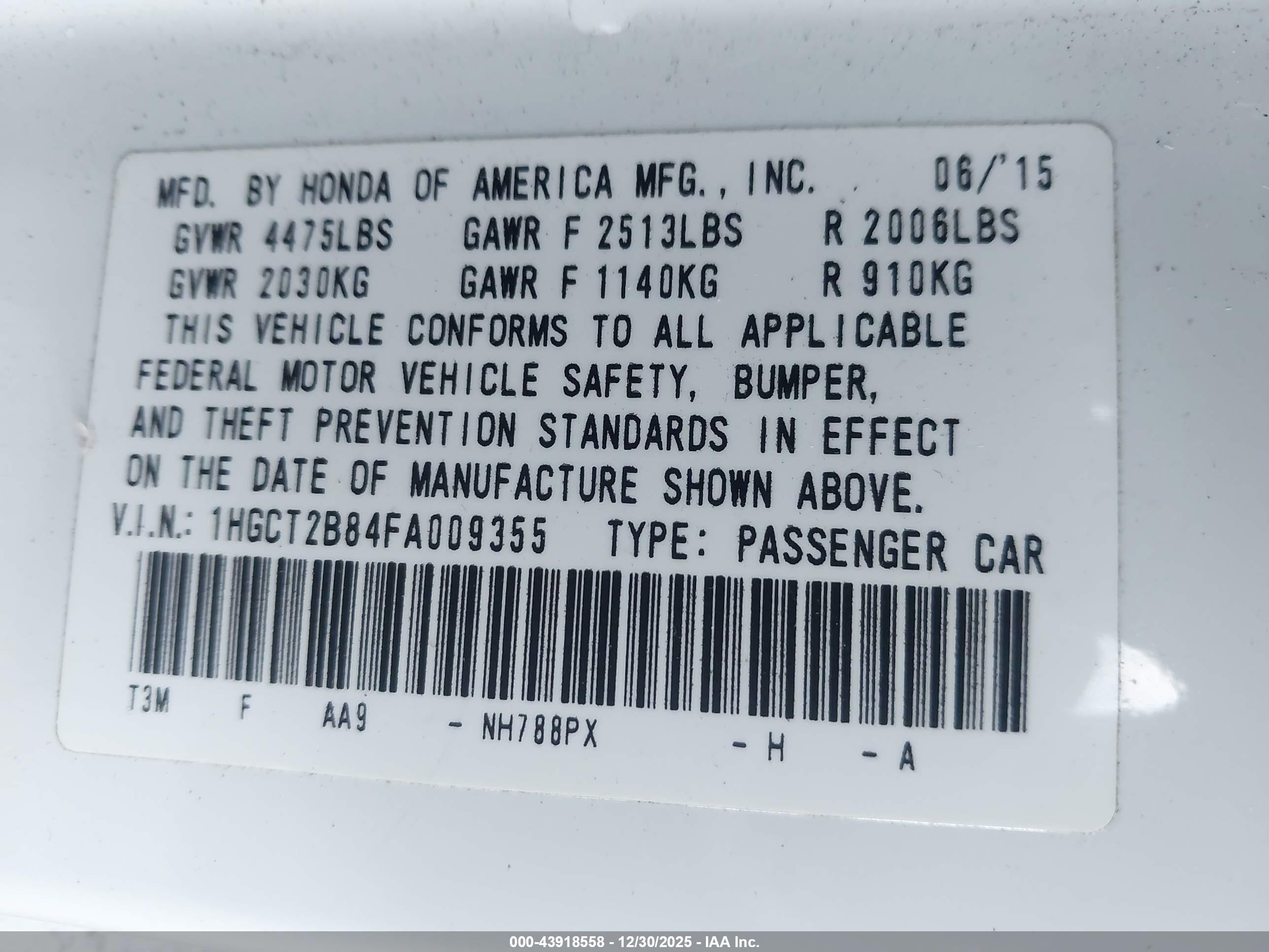 HONDA ACCORD image 9