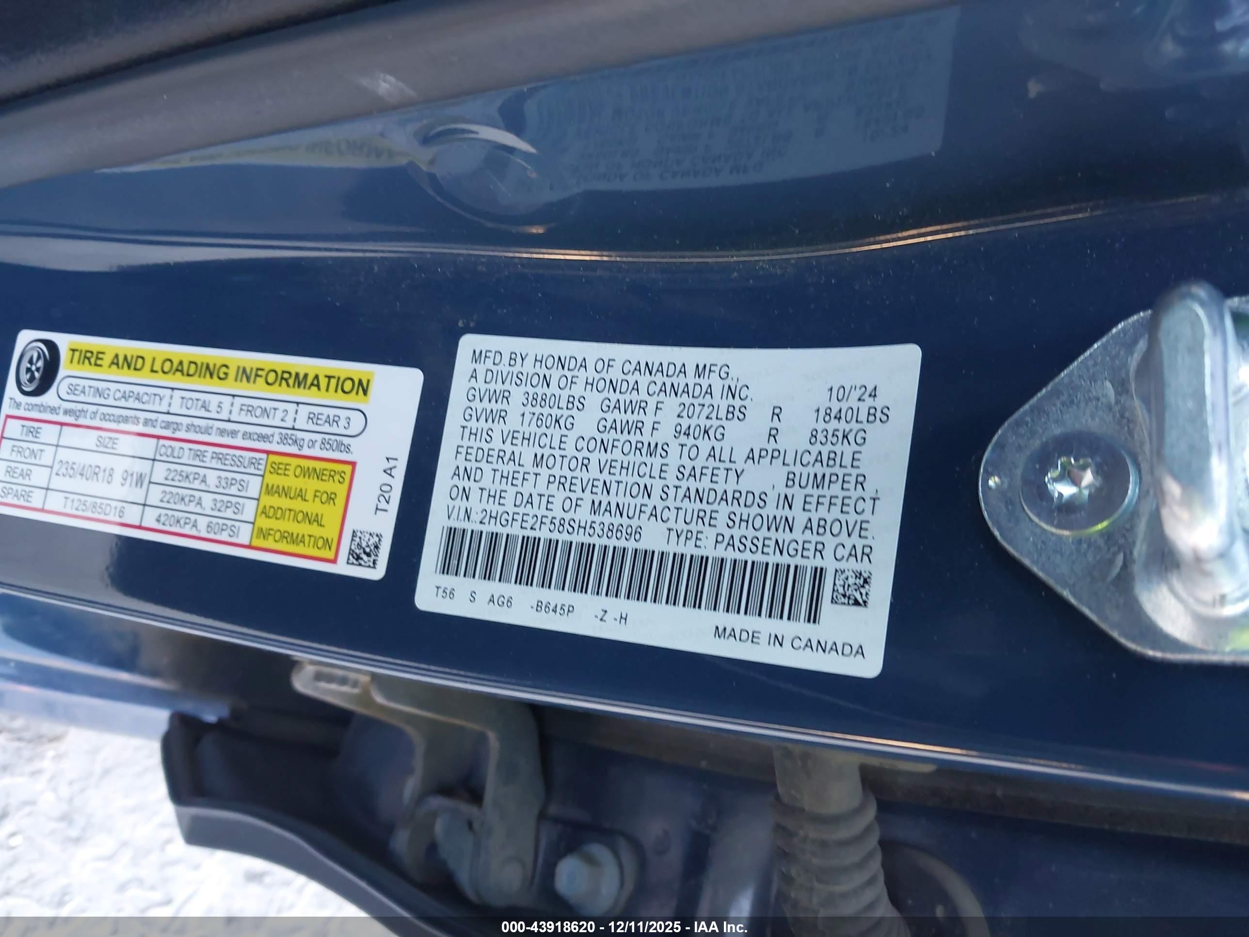 HONDA CIVIC image 9