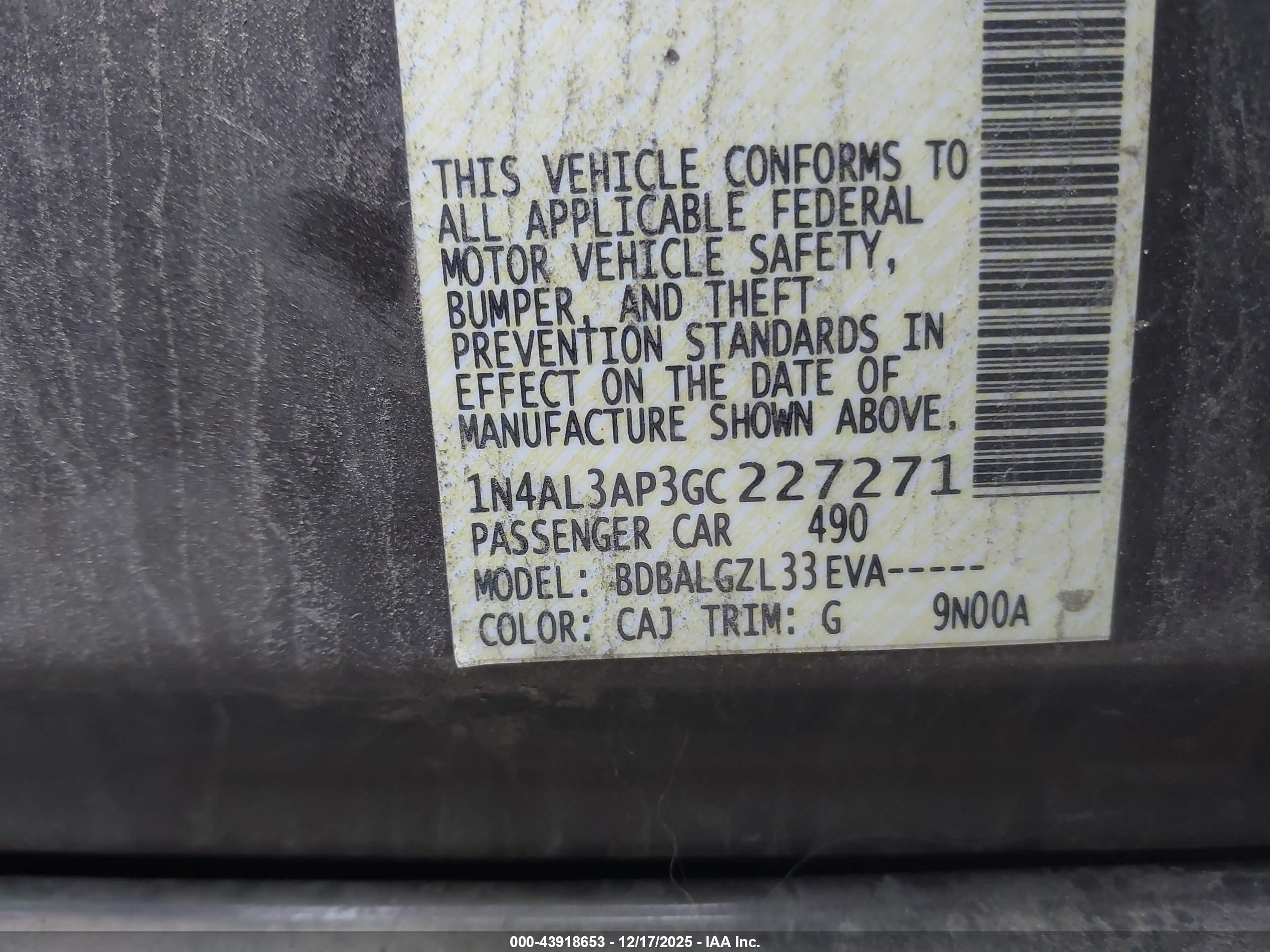 NISSAN ALTIMA image 9