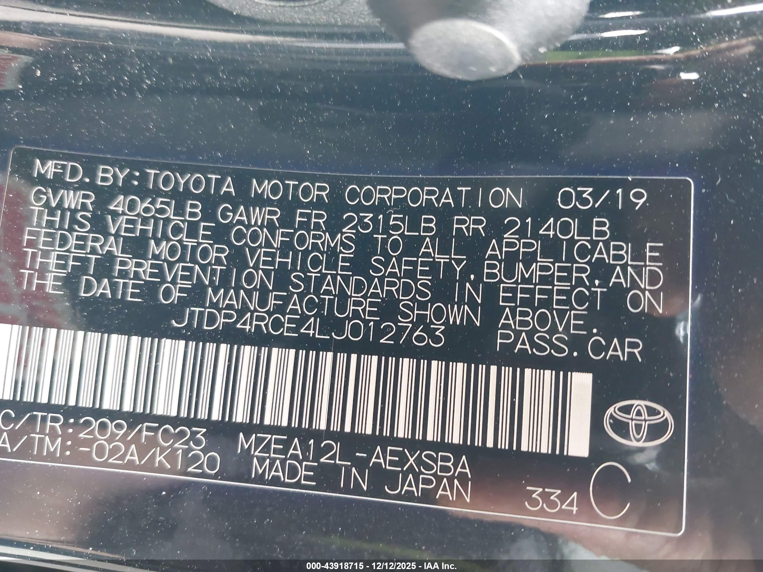 TOYOTA COROLLA image 9