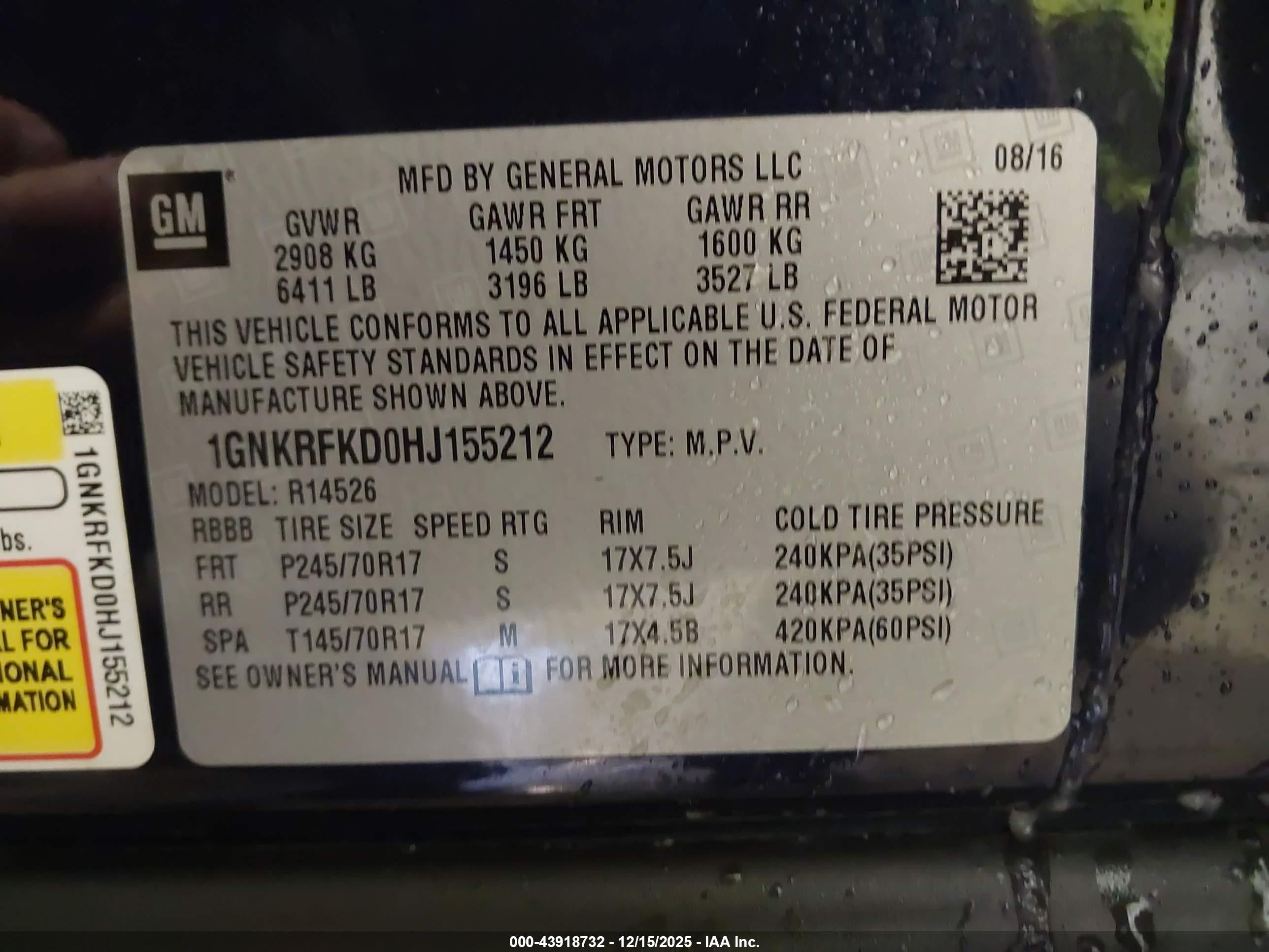 CHEVROLET TRAVERSE image 9
