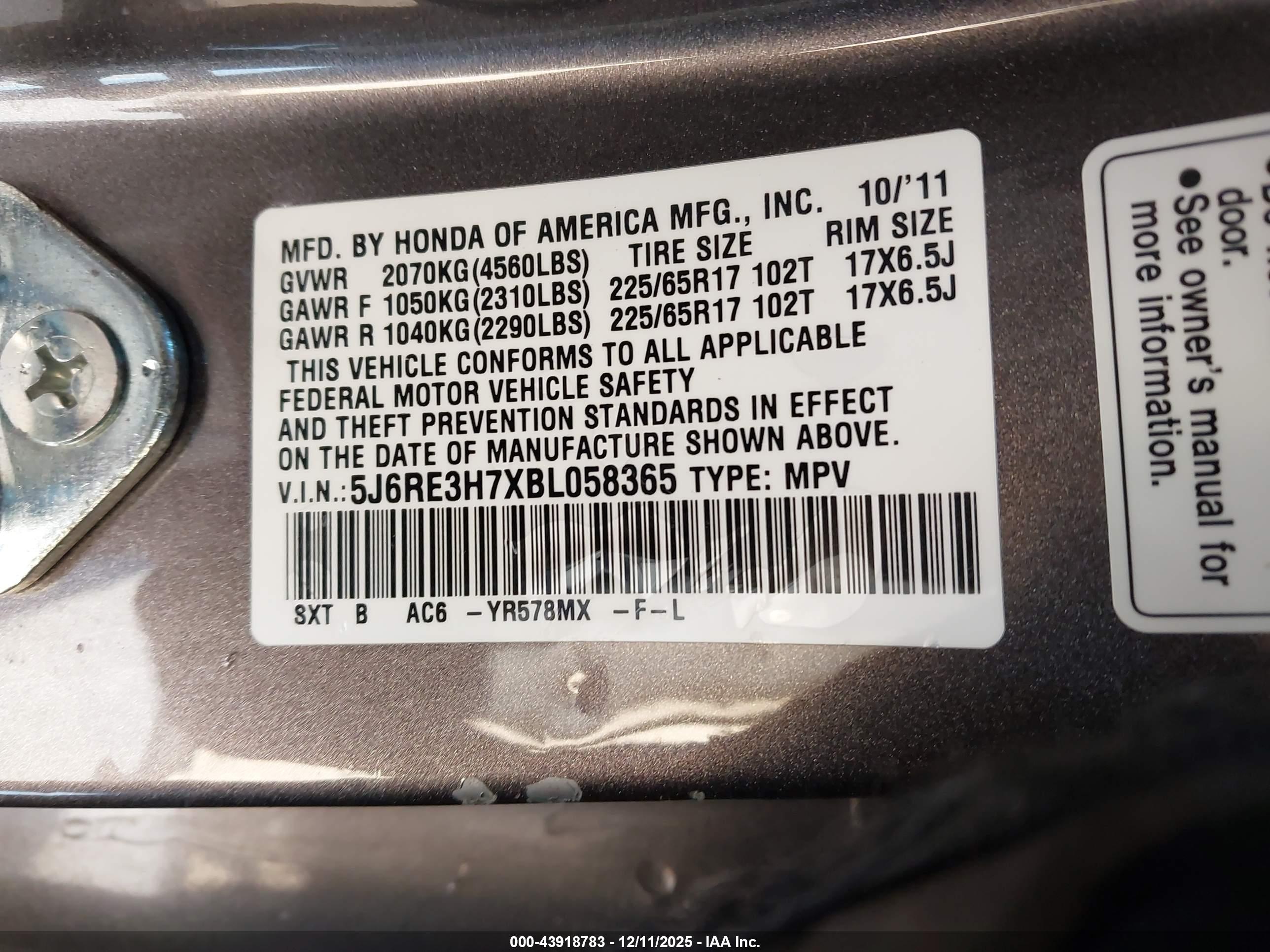HONDA CR-V image 9