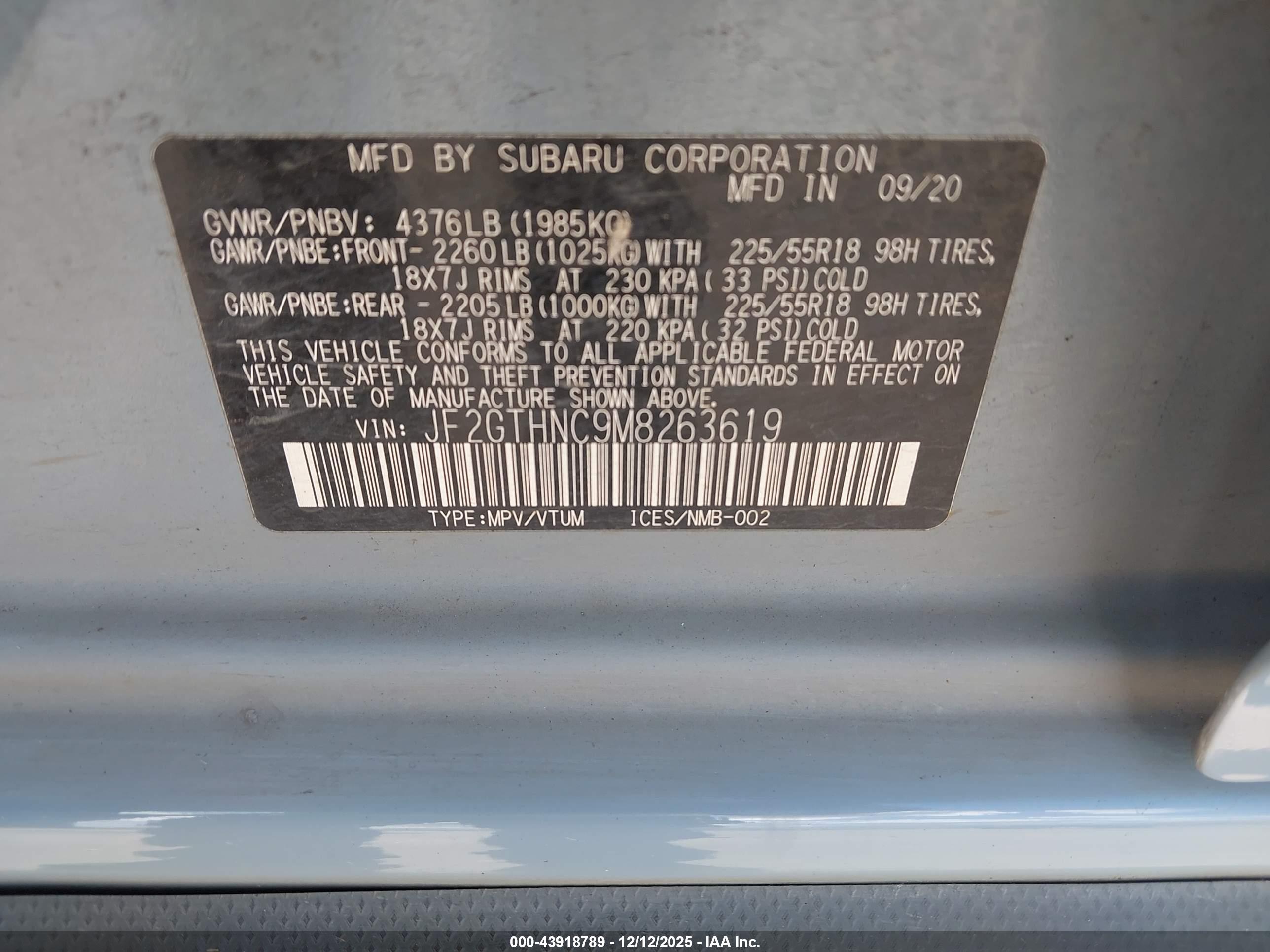 SUBARU CROSSTREK image 9