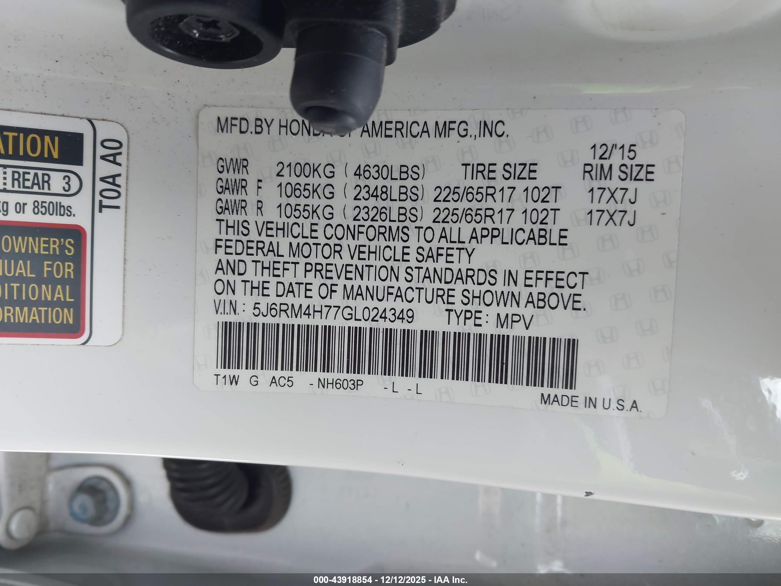 HONDA CR-V image 9