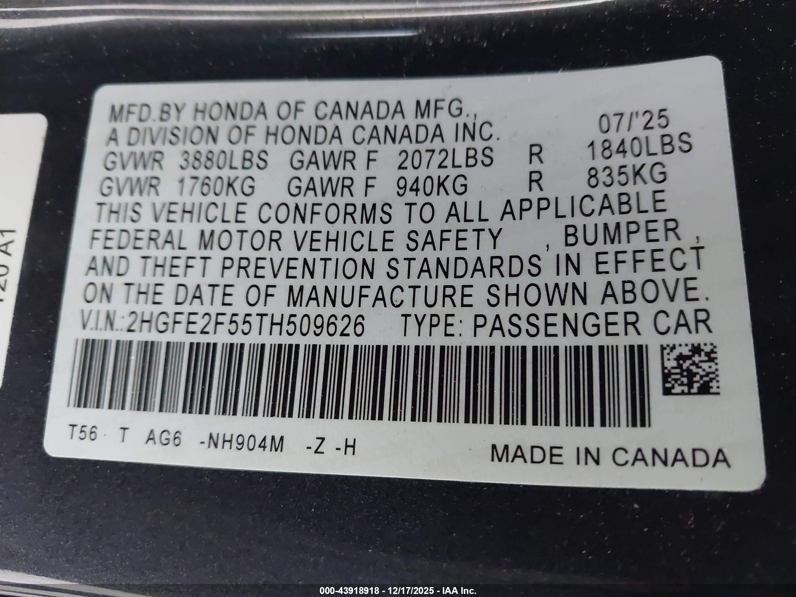 HONDA CIVIC image 9