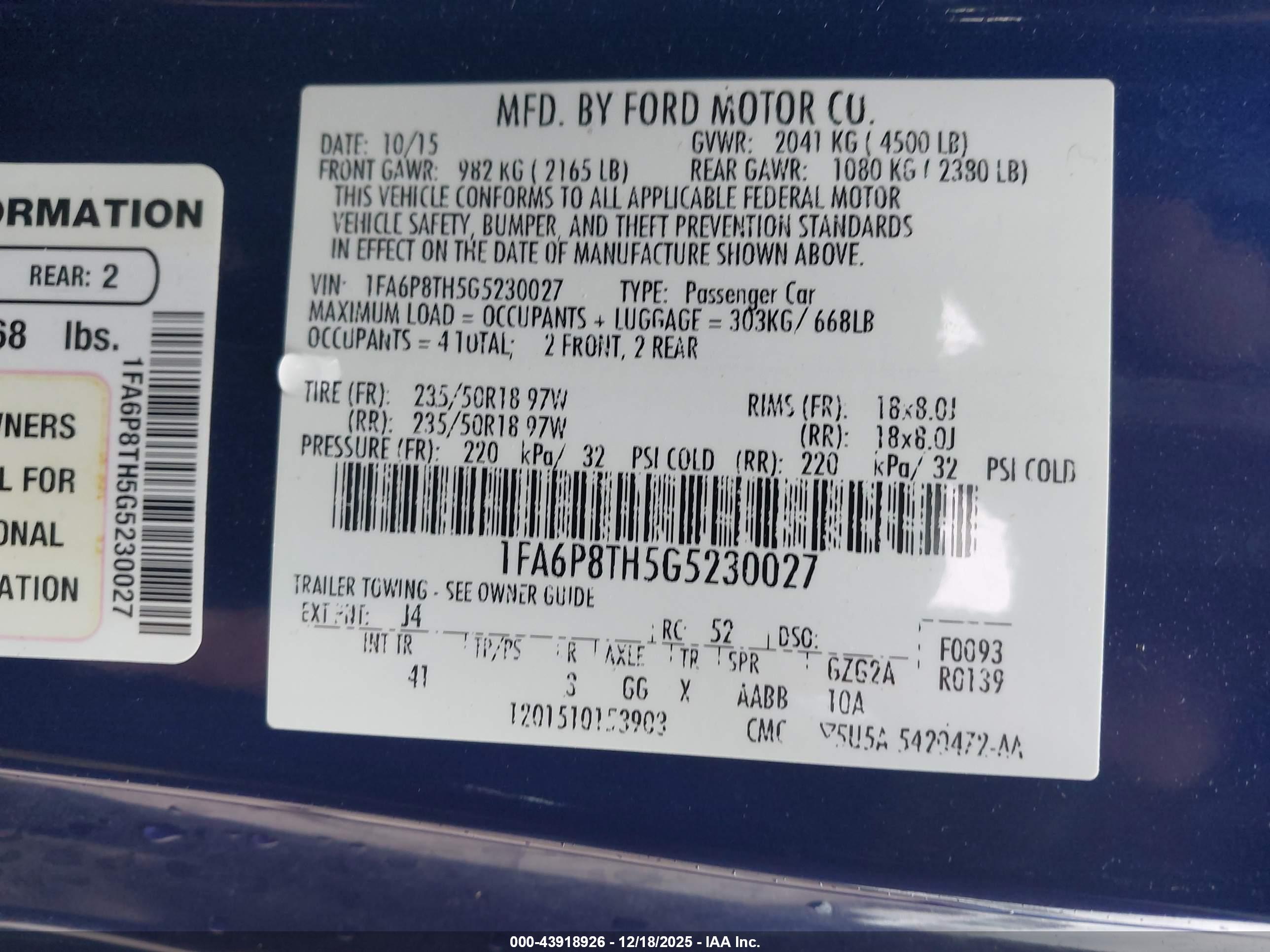 FORD MUSTANG image 9