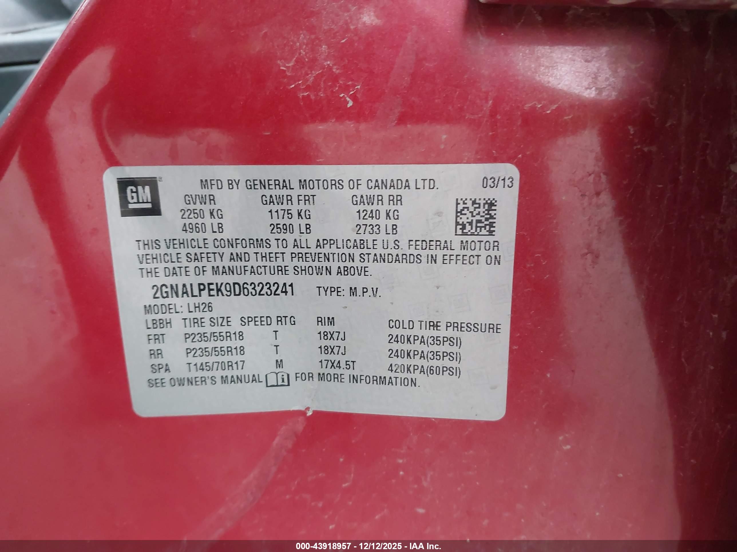 CHEVROLET EQUINOX image 9