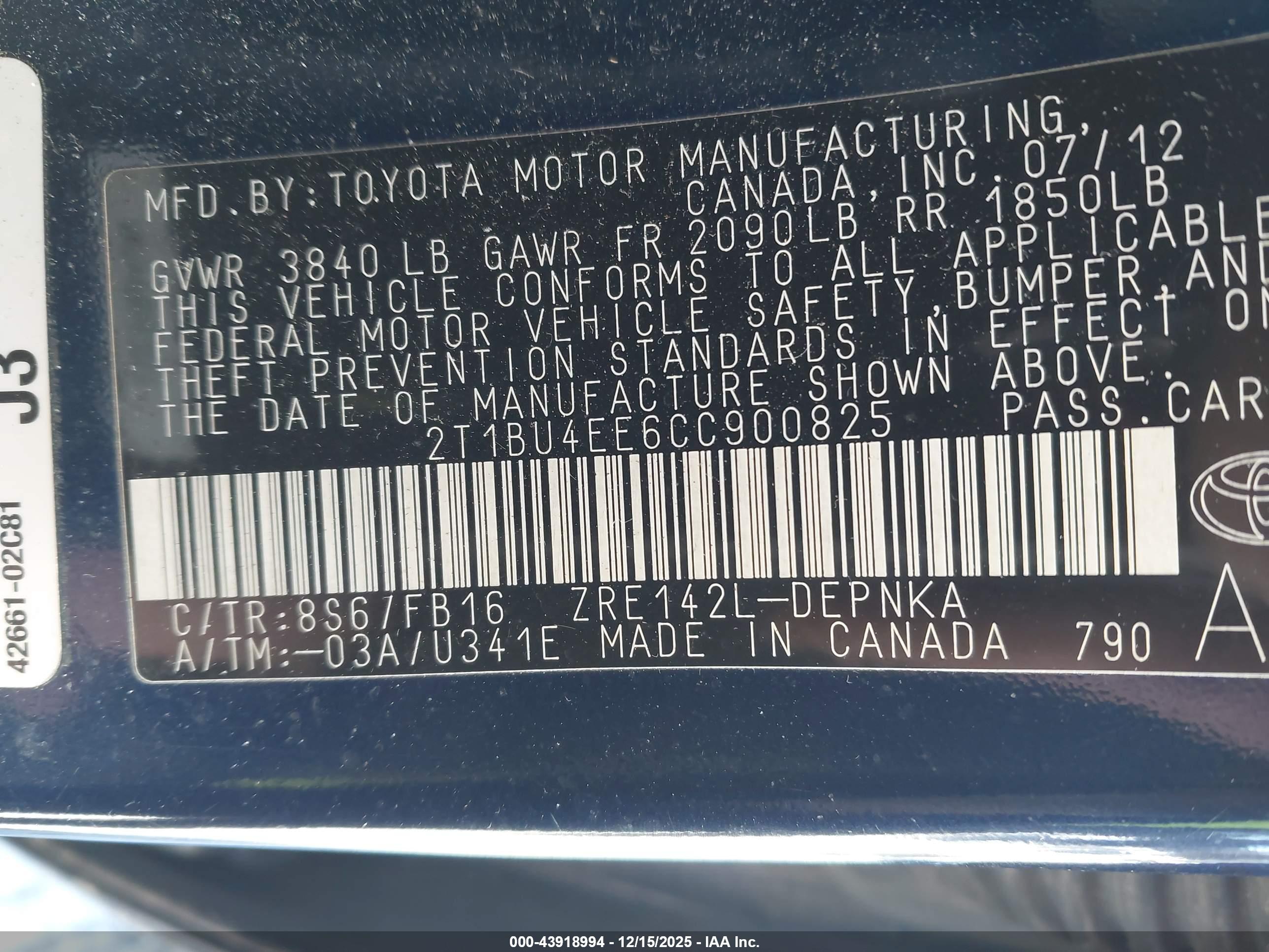 TOYOTA COROLLA image 9