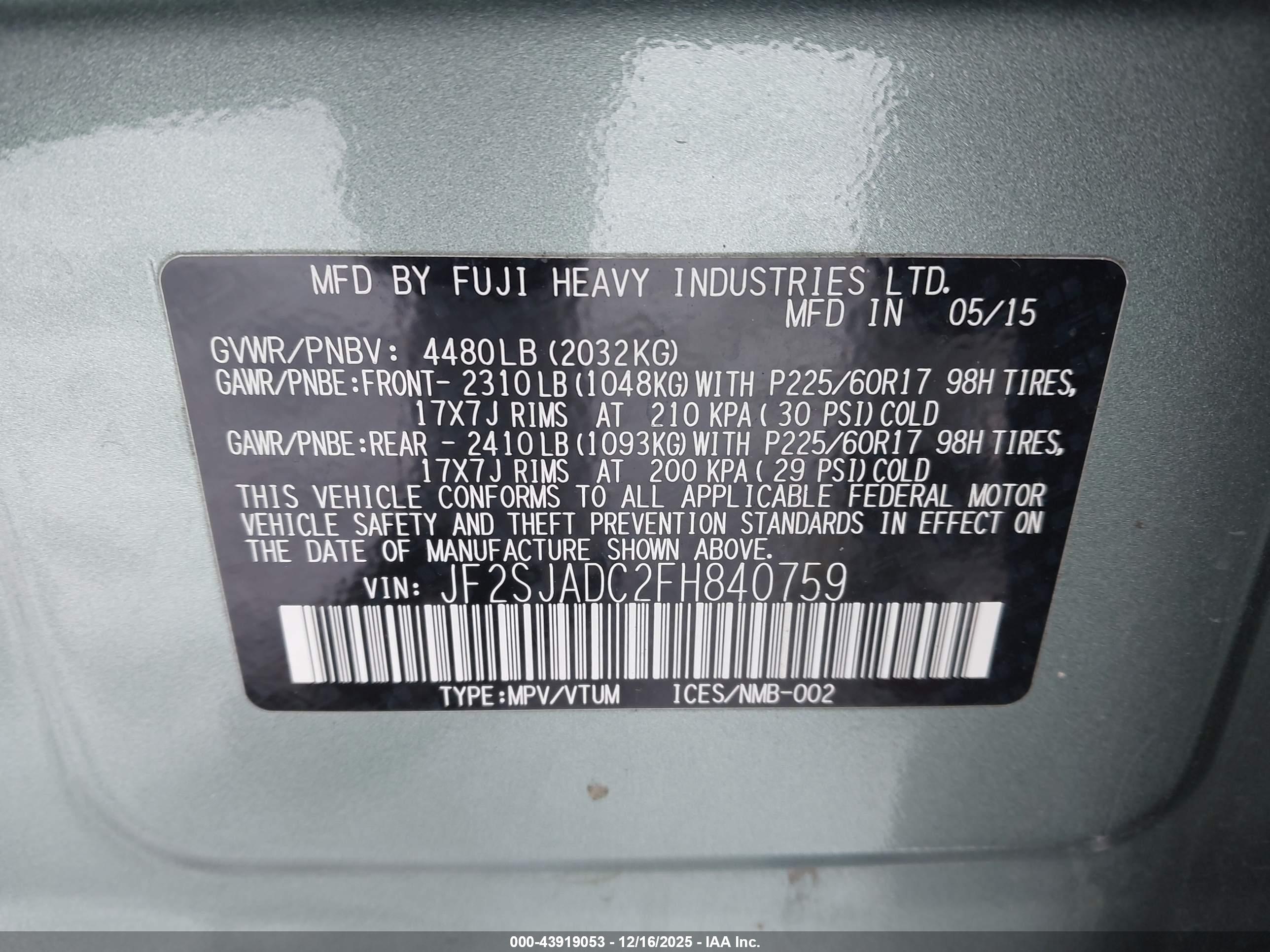 SUBARU FORESTER image 9