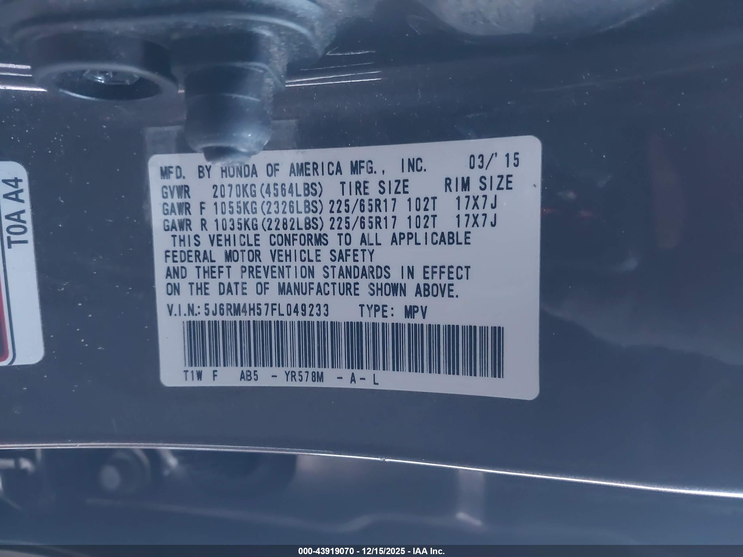 HONDA CR-V image 9