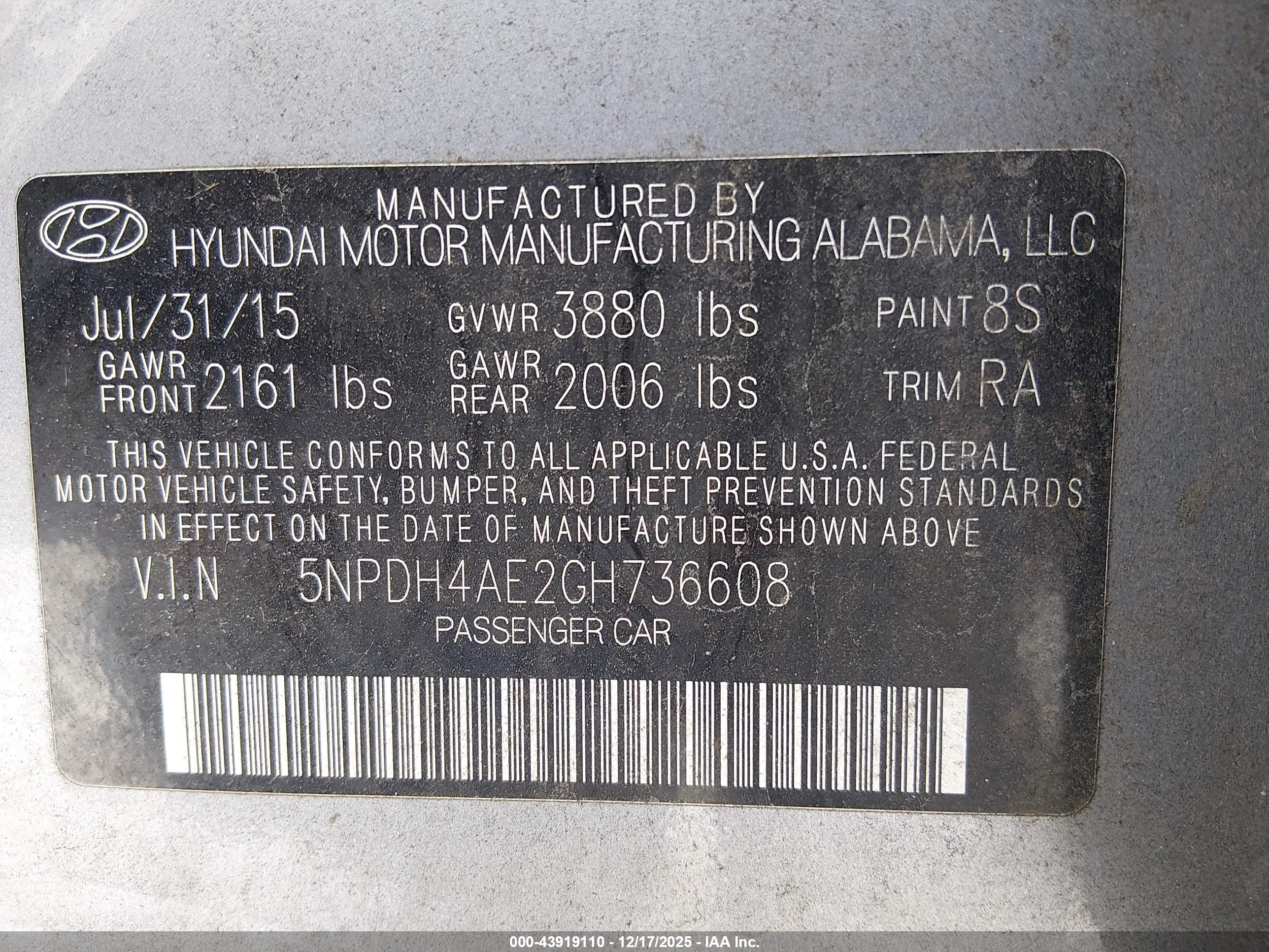 HYUNDAI ELANTRA image 9