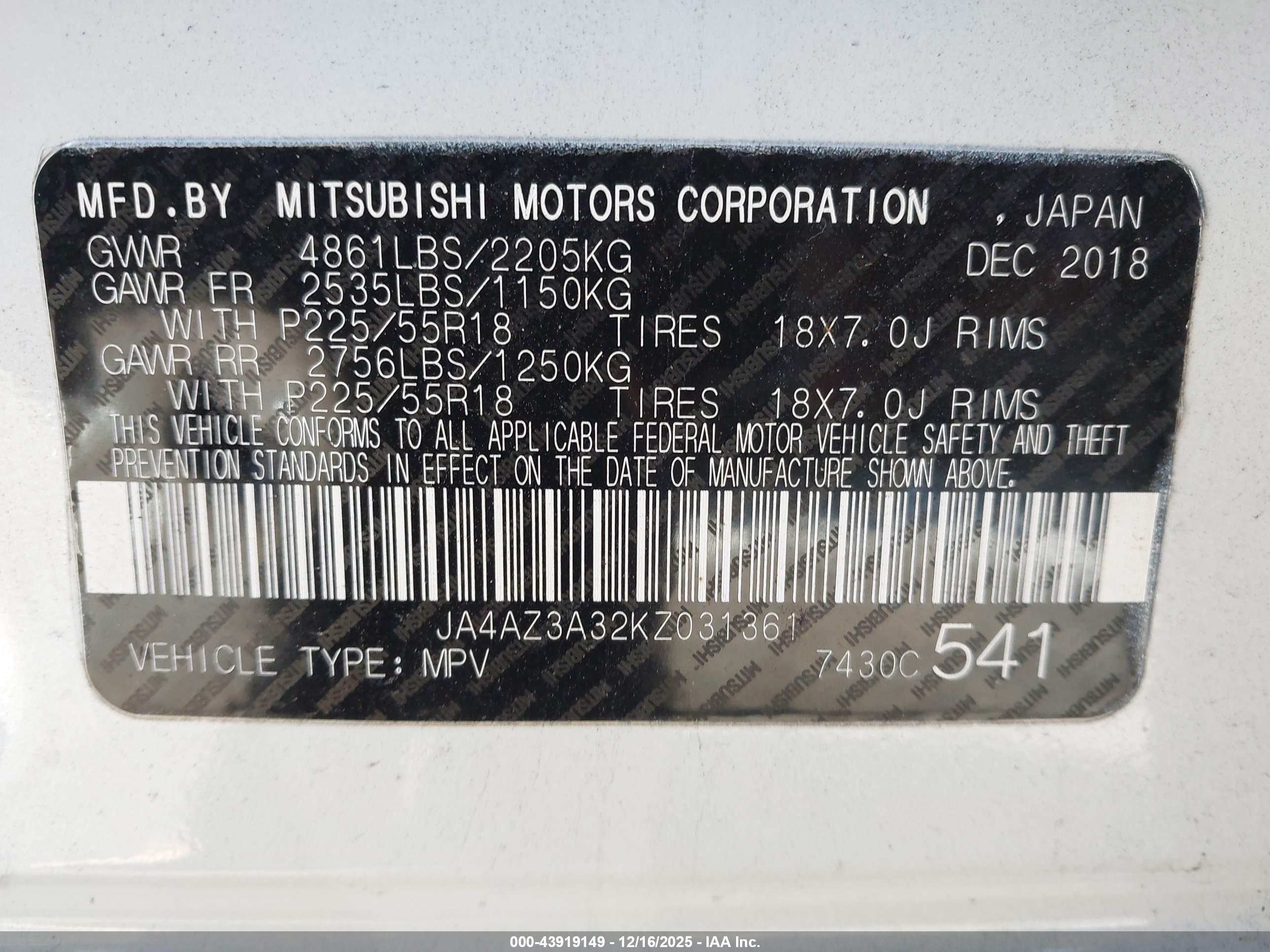 MITSUBISHI OUTLANDER image 9