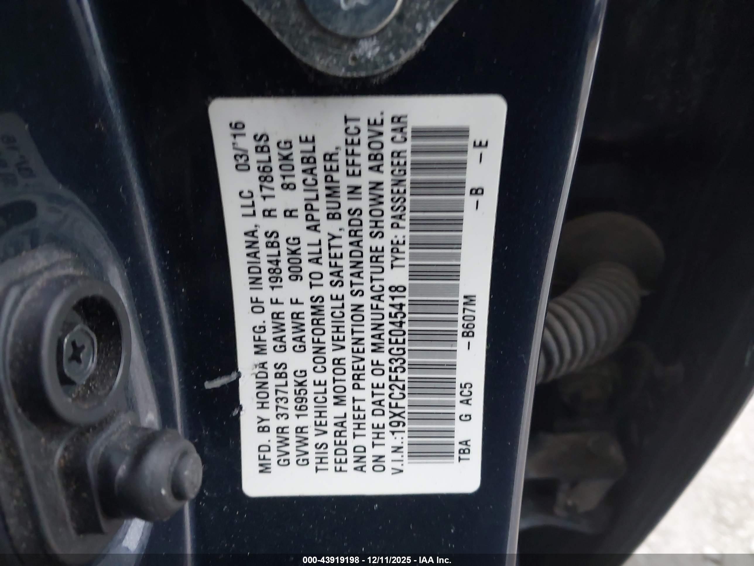 HONDA CIVIC image 9