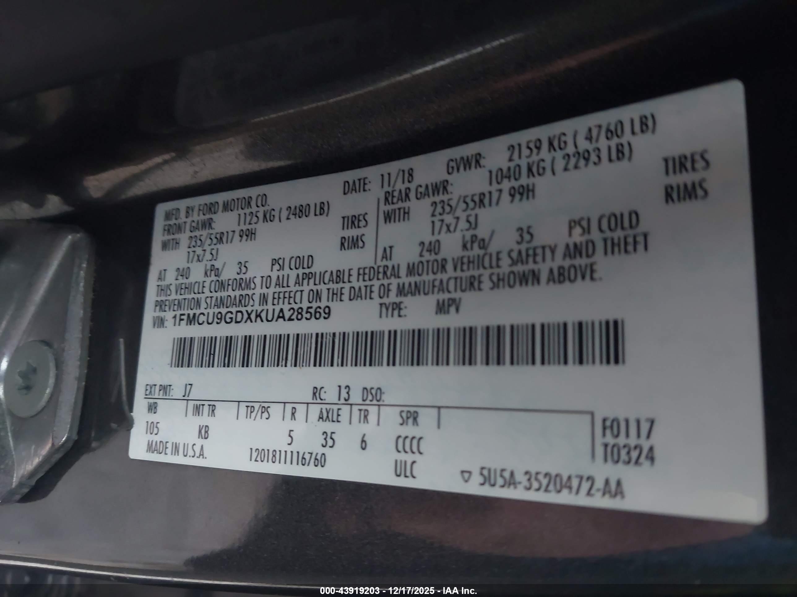 FORD ESCAPE image 9