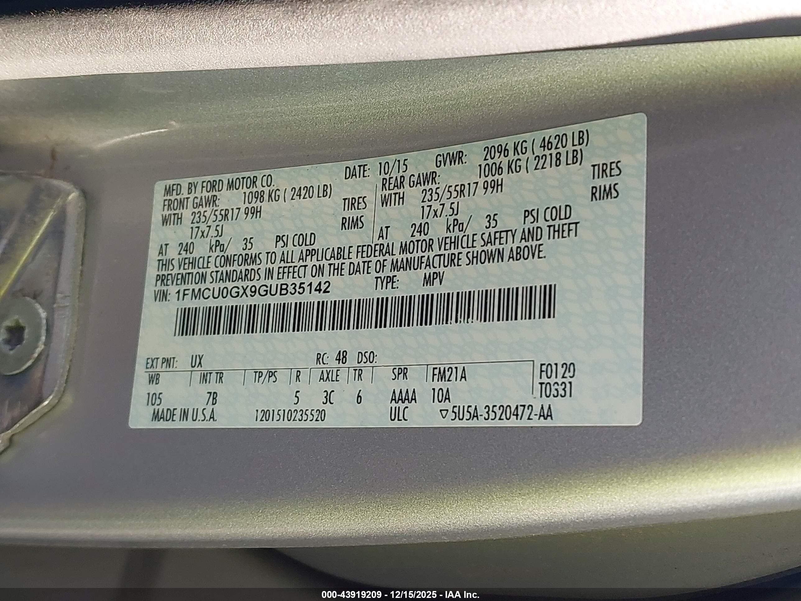 FORD ESCAPE image 9