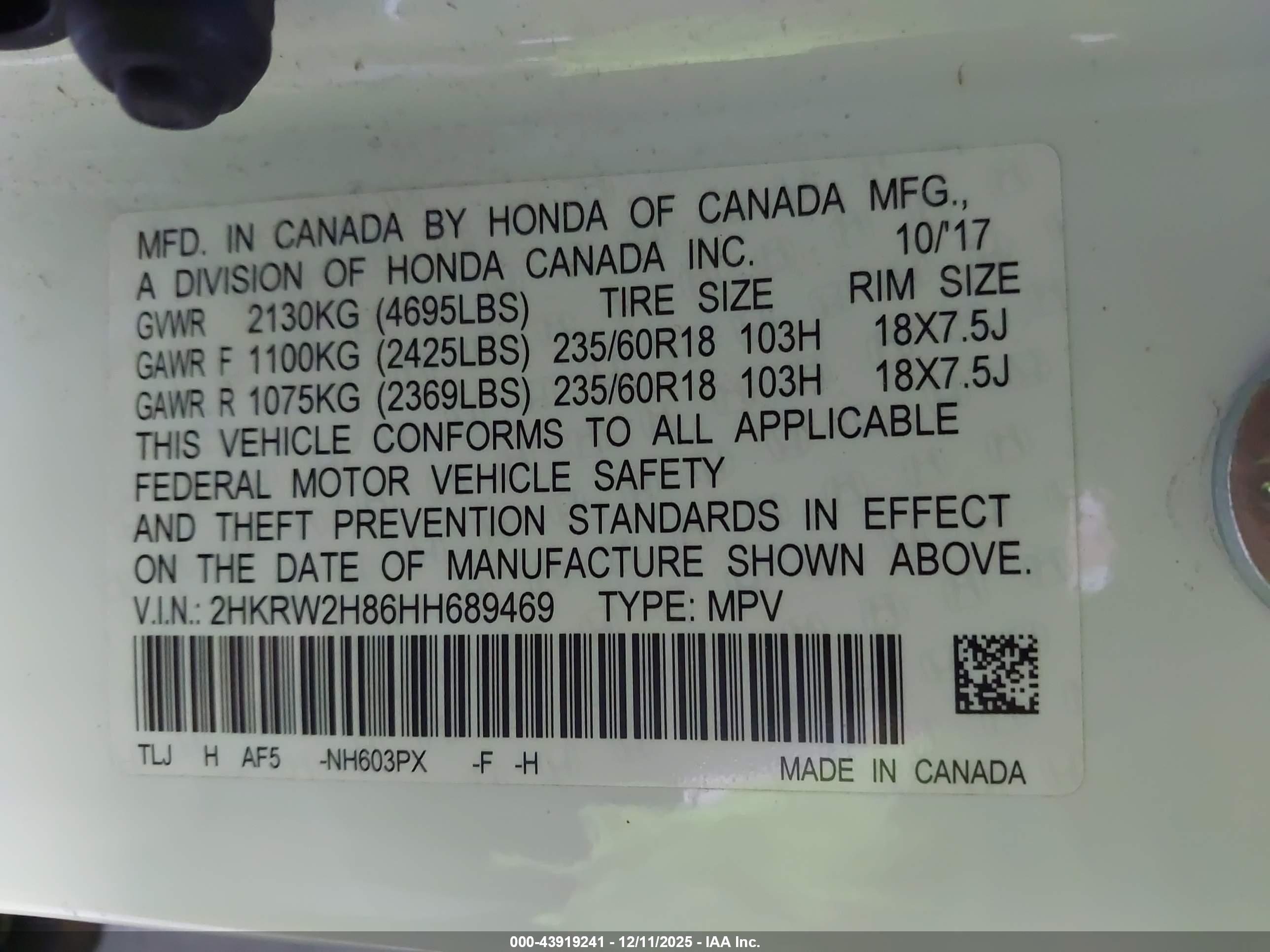 HONDA CR-V image 9