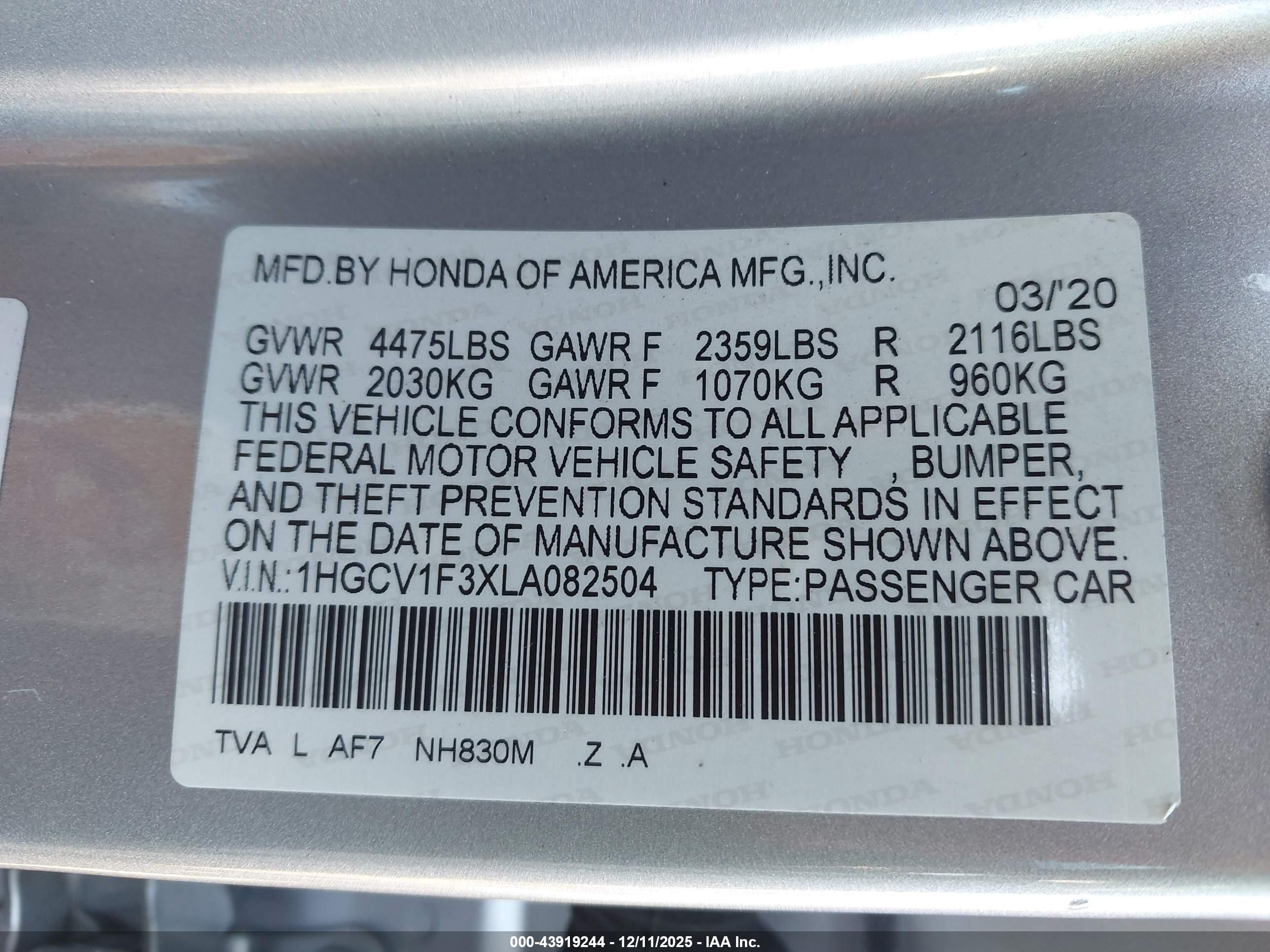 HONDA ACCORD image 9