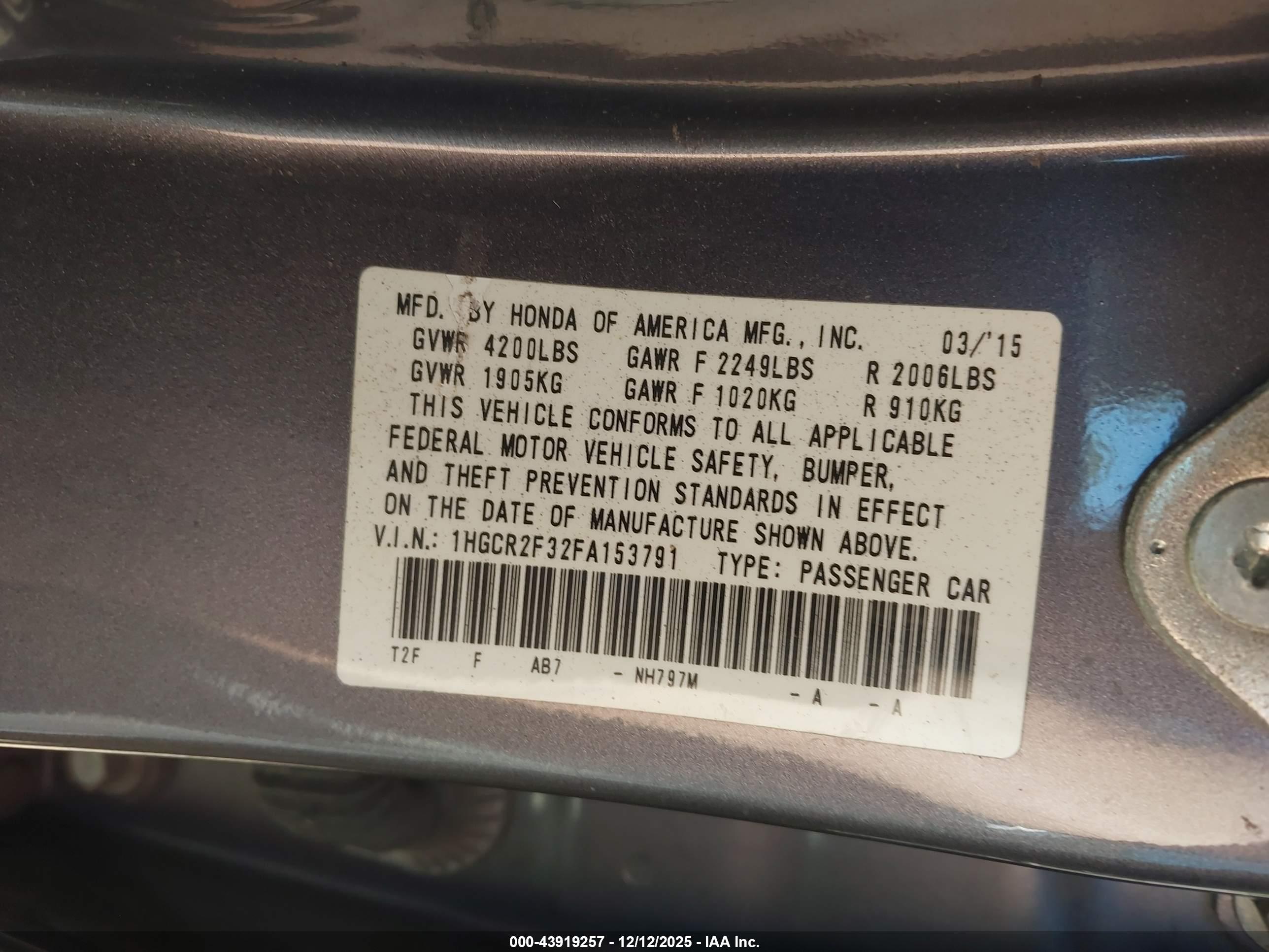 HONDA ACCORD image 9