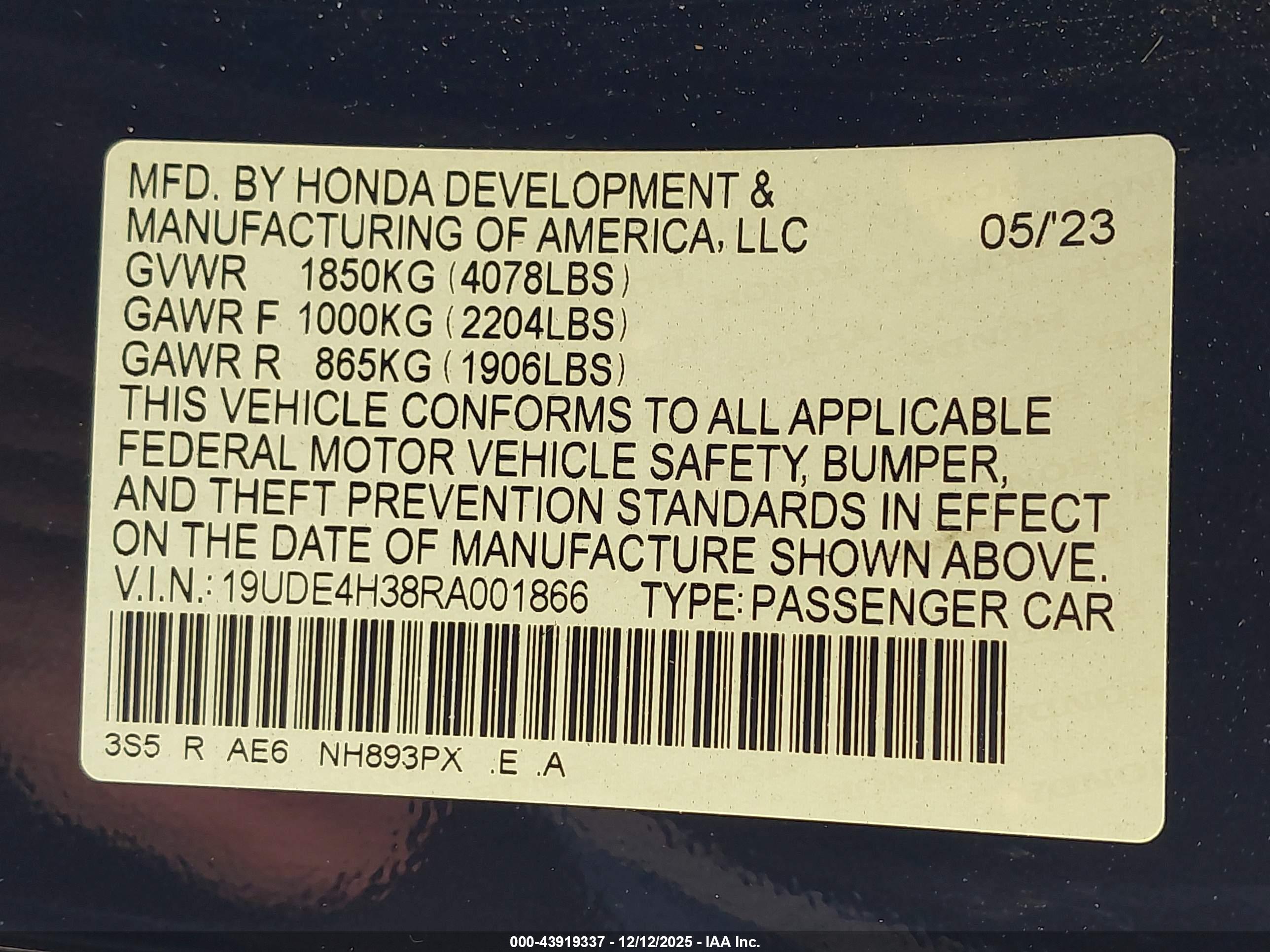ACURA INTEGRA image 9