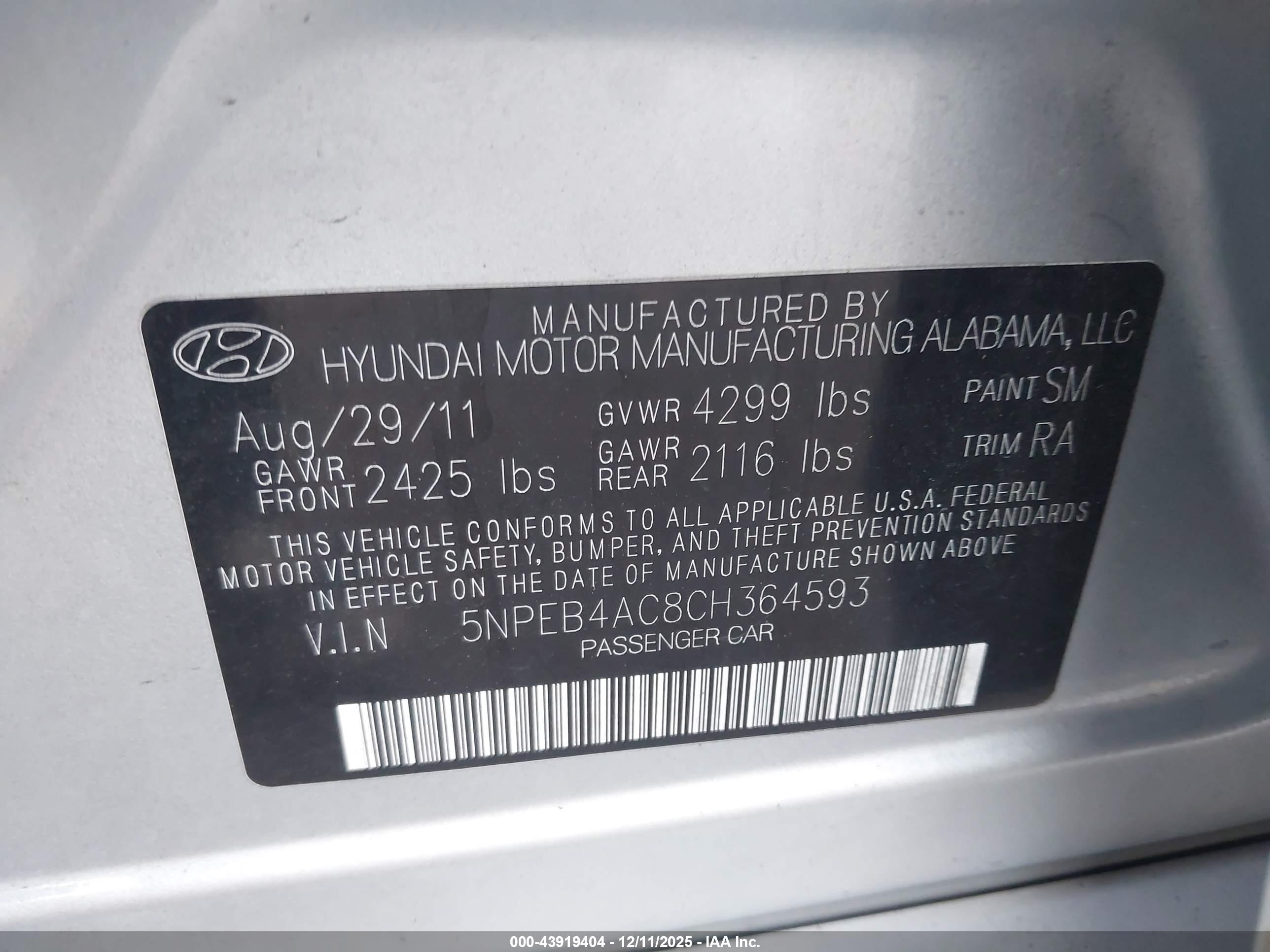 HYUNDAI SONATA image 9